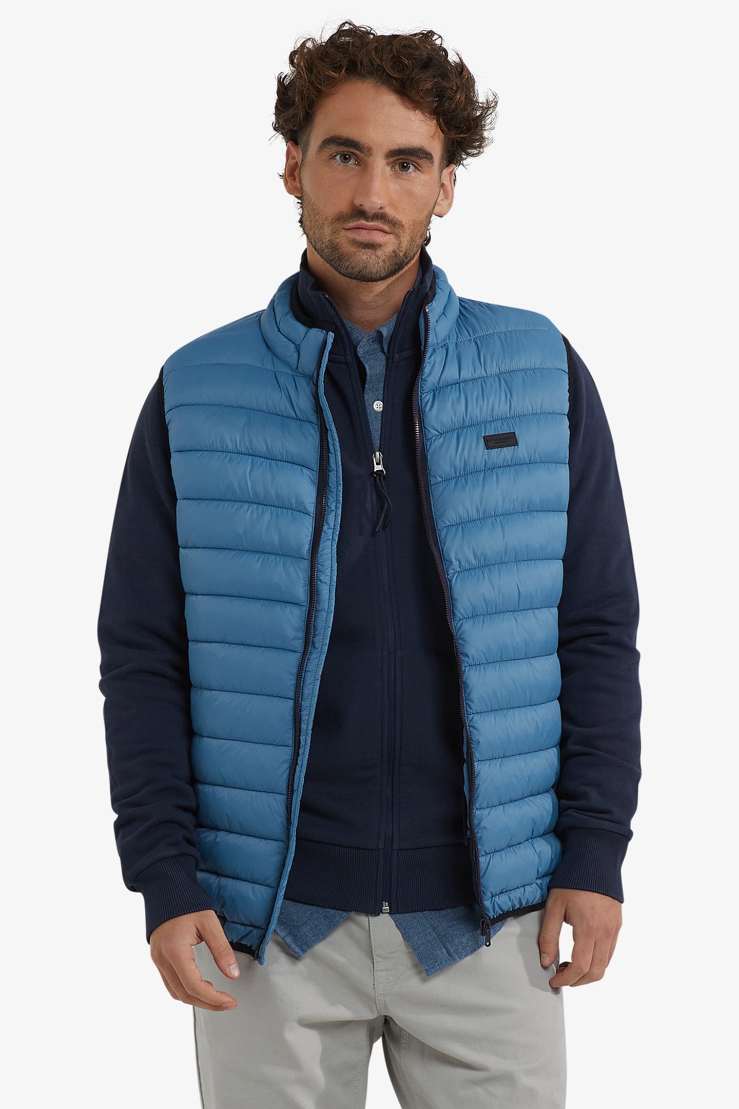 LIGHT WEIGHT BODYWARMER WORKER BLUE 1