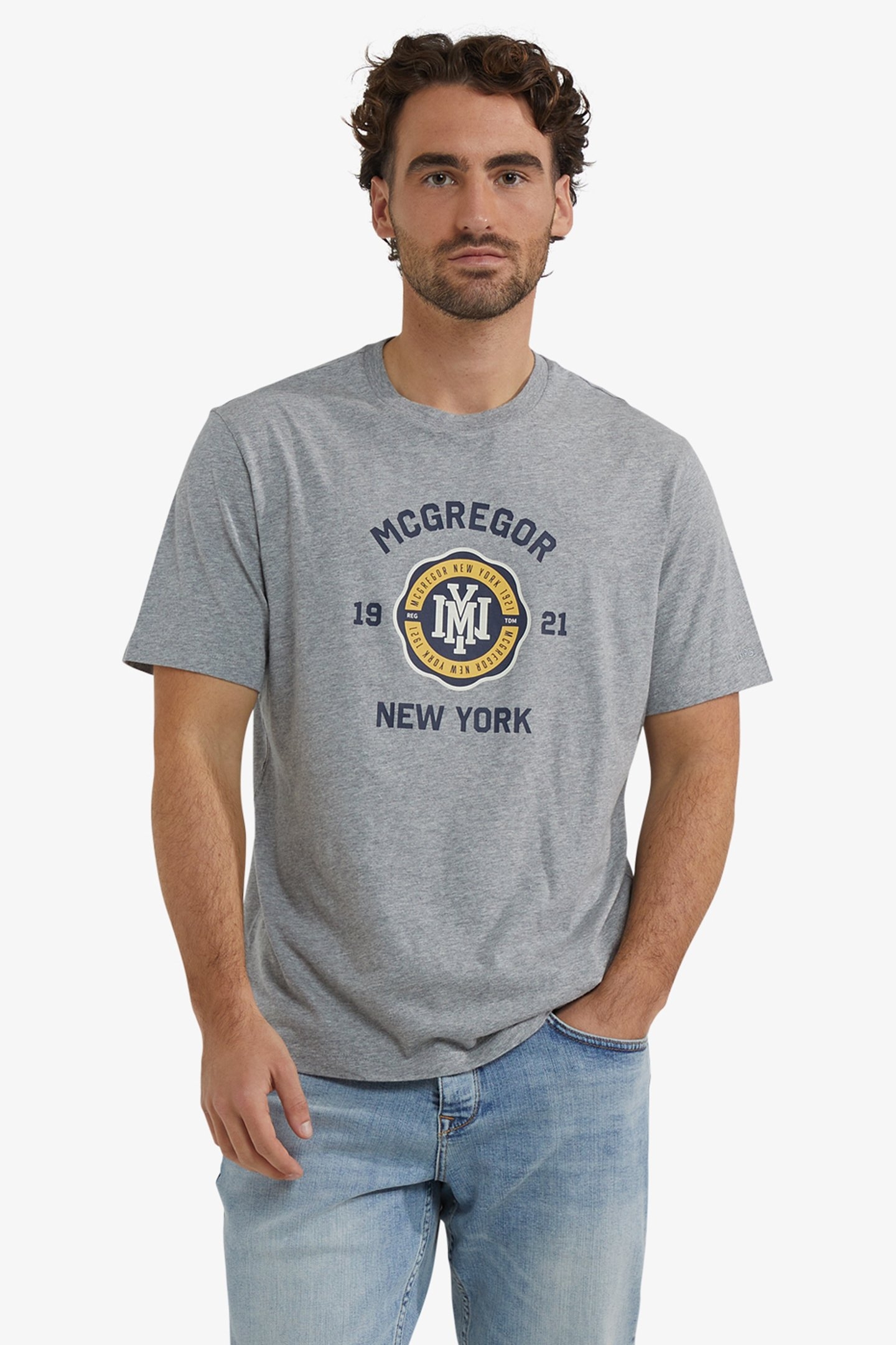 T-SHIRT NY 1921 DARK GREY MELANGE 1