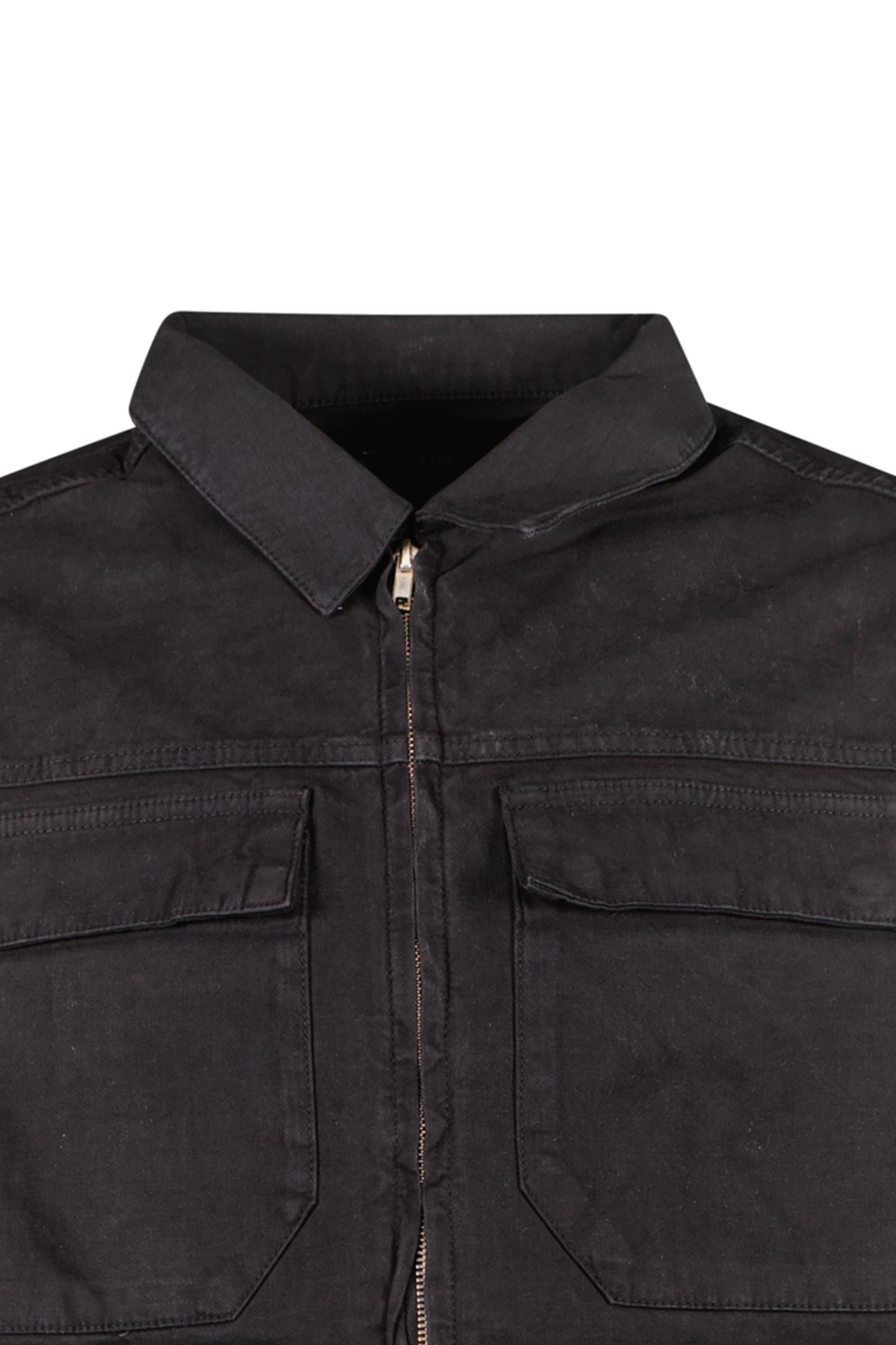 RONZO SHIRT ZIP TWILL GMD BLACK 3