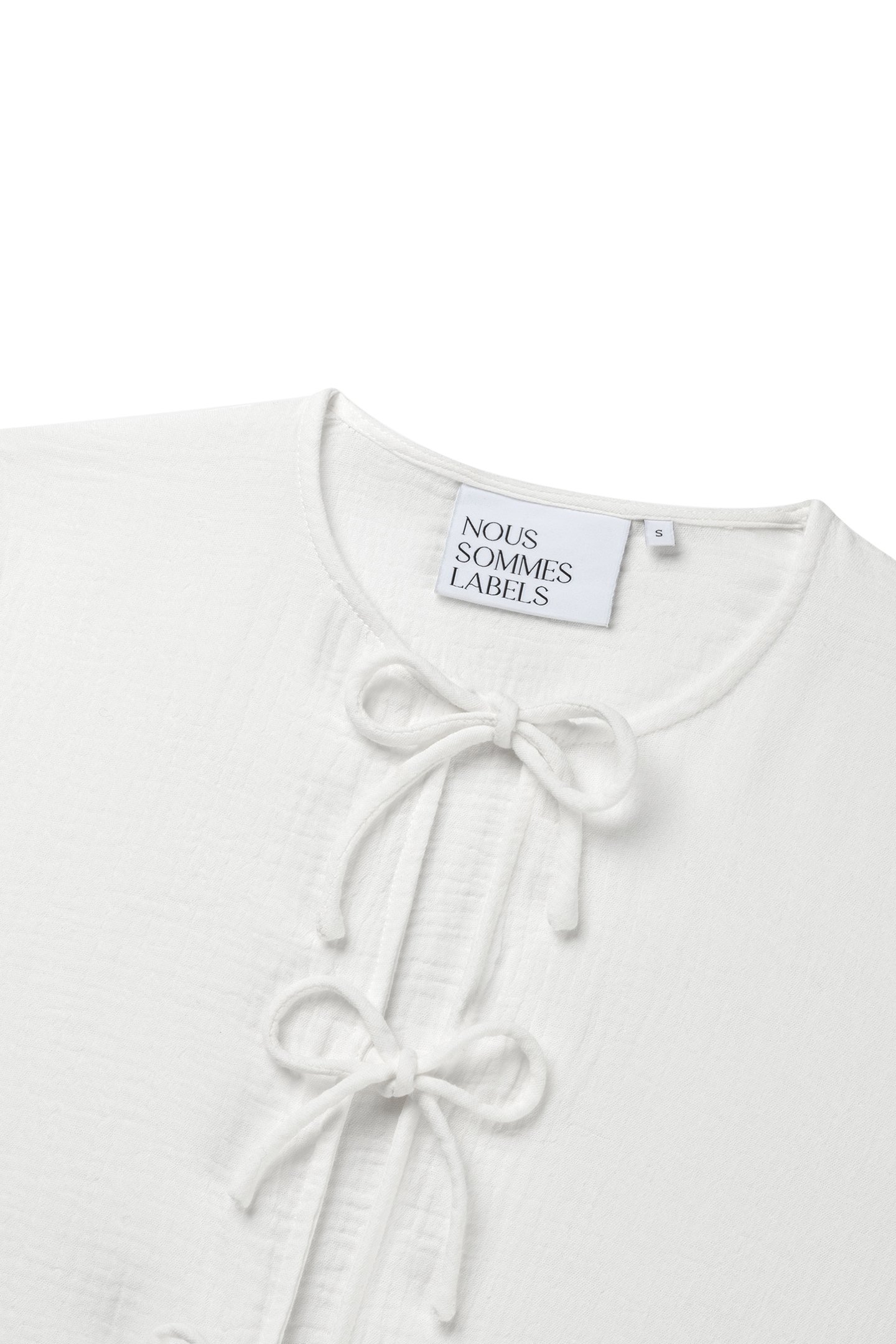 NOUS SOMMES LABELS – GEORGIE MUSLIN BLOUSE WHITE 3