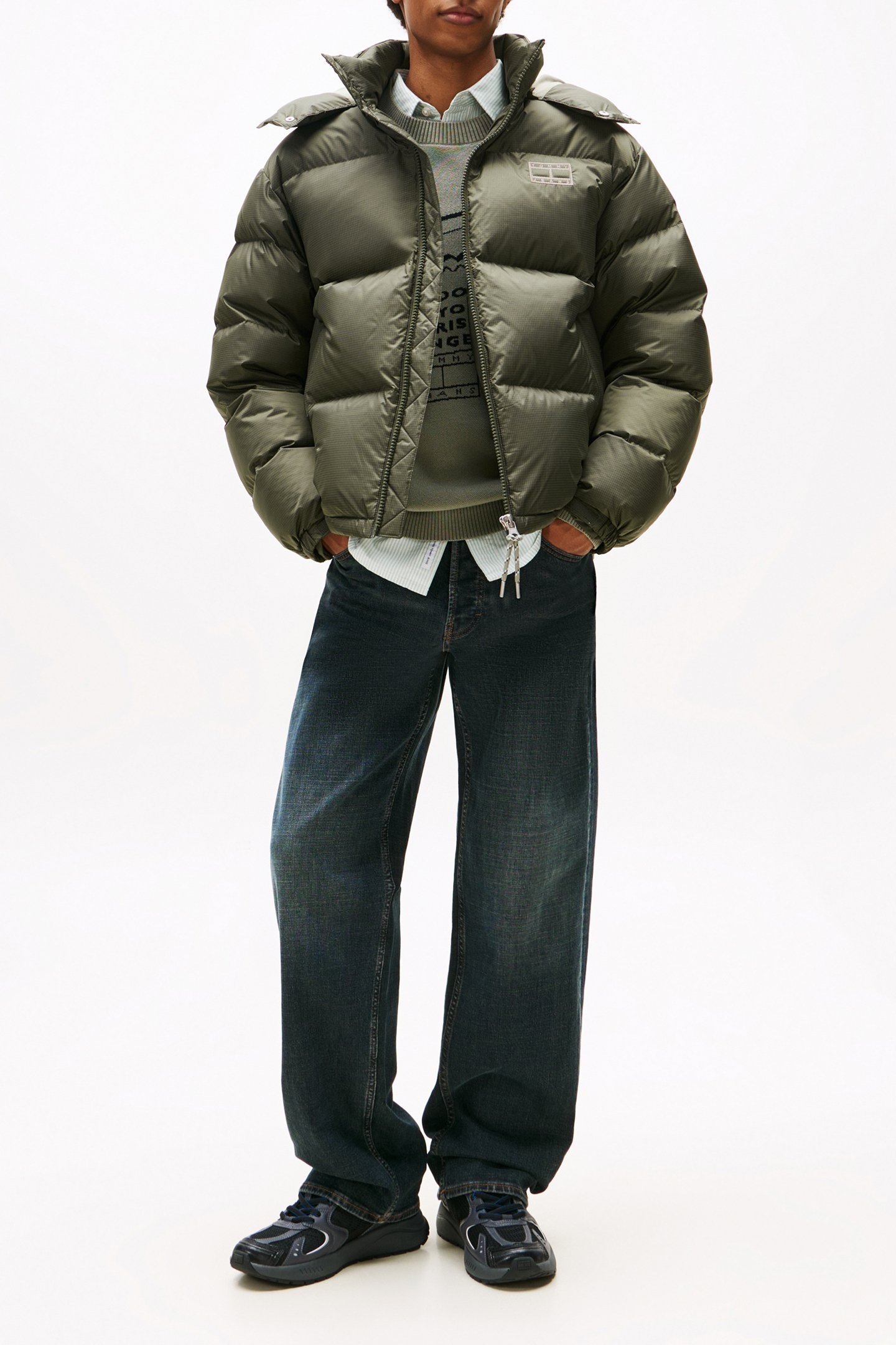 ALASKA DOWN PUFFER PEWTER GREEN 1