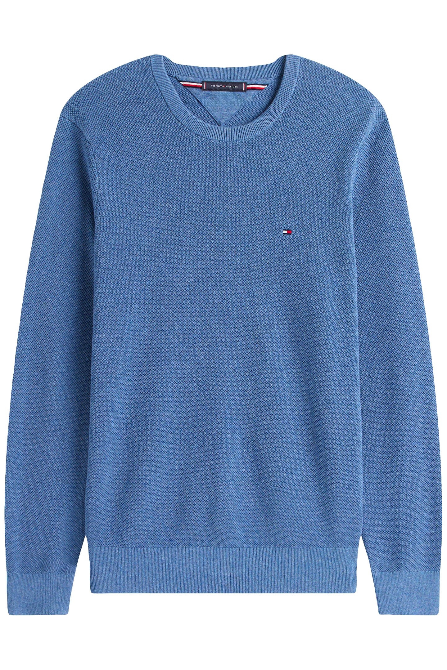 ESSENTIAL STRUCTURE SWEATER PETROL BLUE HEATHER 4