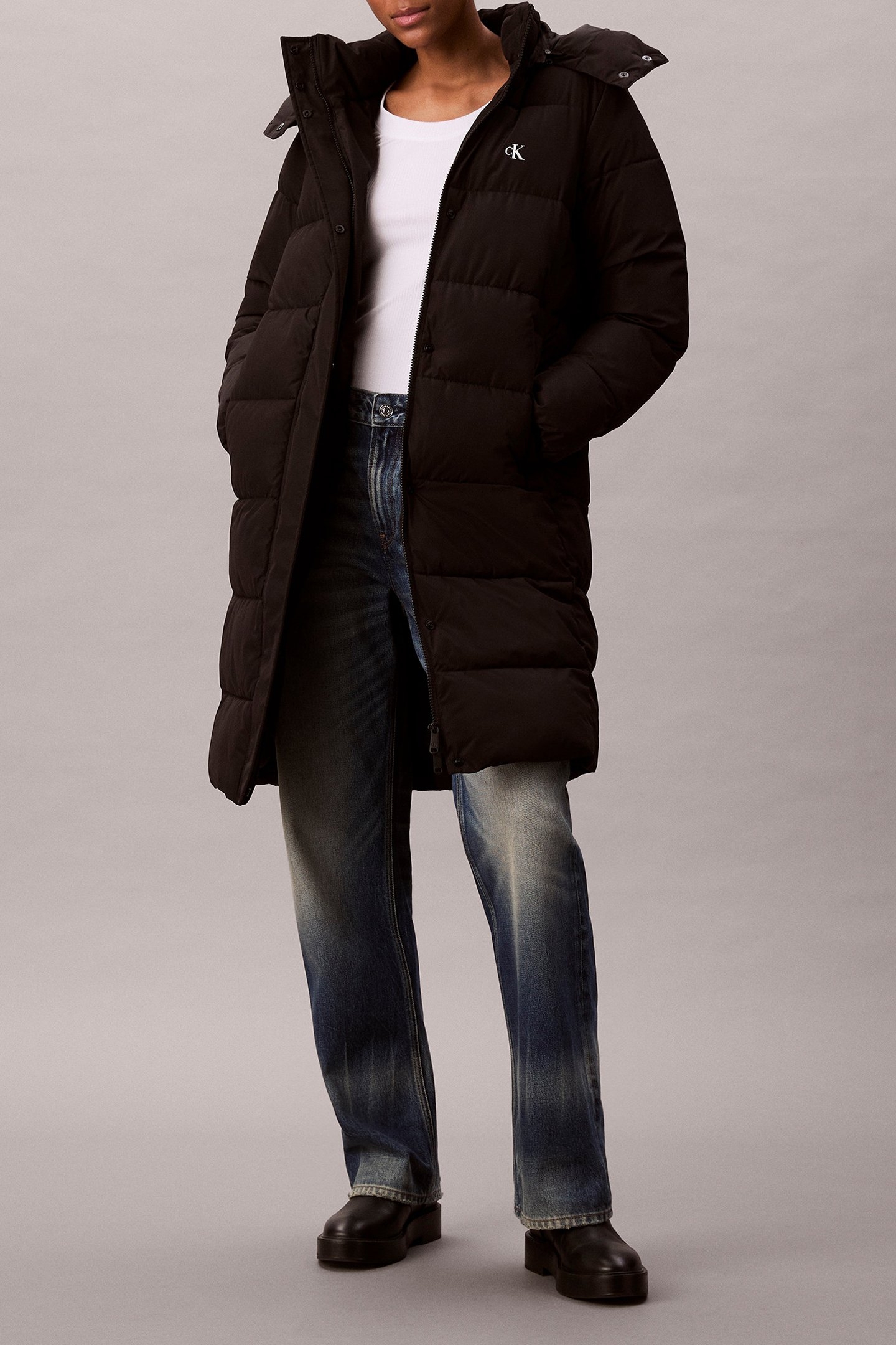 MONOLOGO NON-DOWN LONG COAT BLACK 1