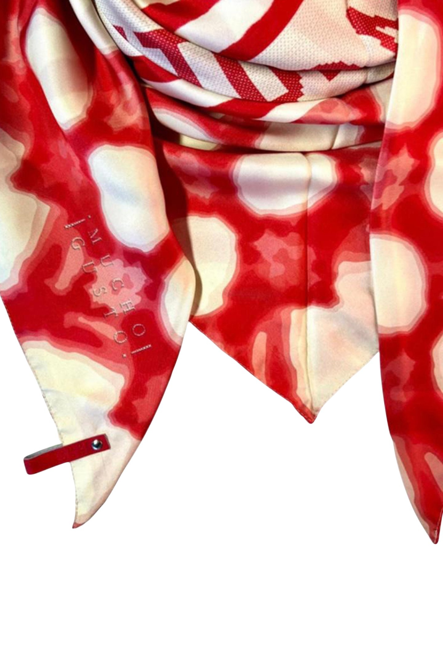 SCARF ST.TROPEZ 002 RED,BEIGE 2