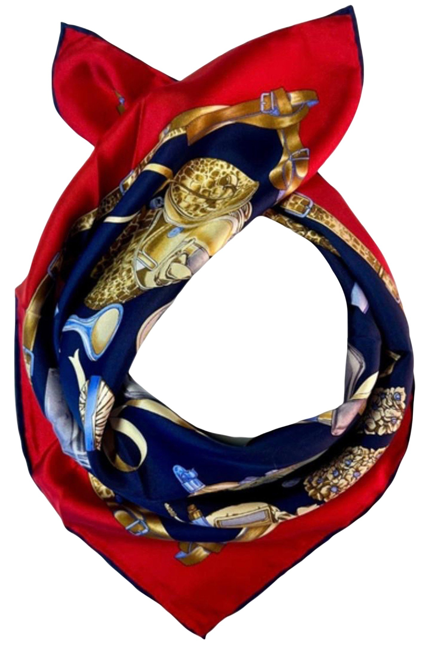 SCARF BURANO SMALL 466 RED/BLUE 1