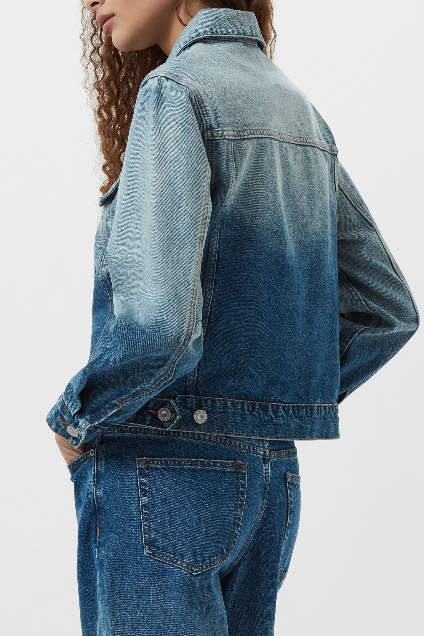 DALLAS DENIM JACKET VINTAGE BLUE OMBRE 3