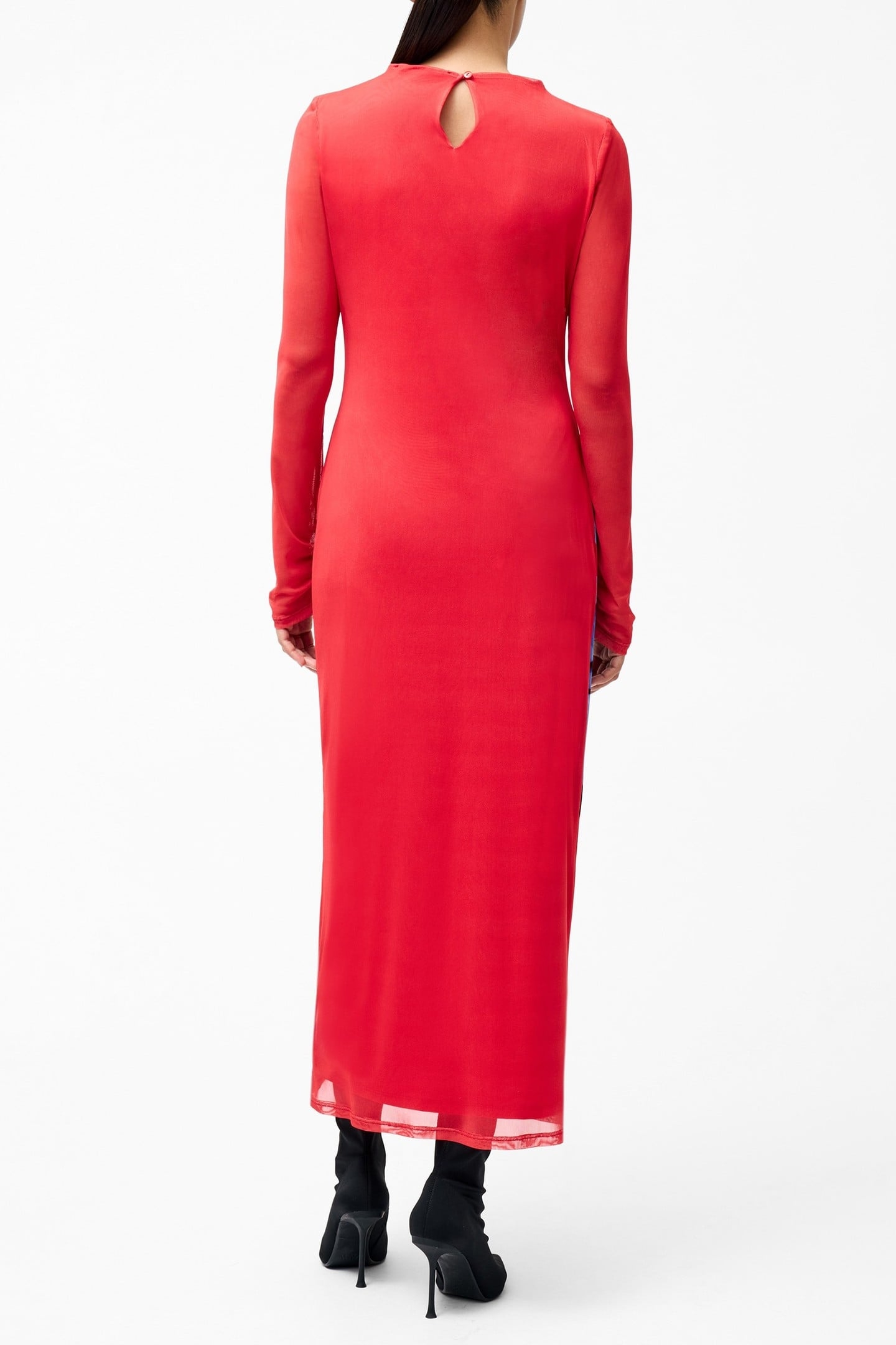 SMOKEY PLACEMENT LS FLORAL DRS RED MULTI 2