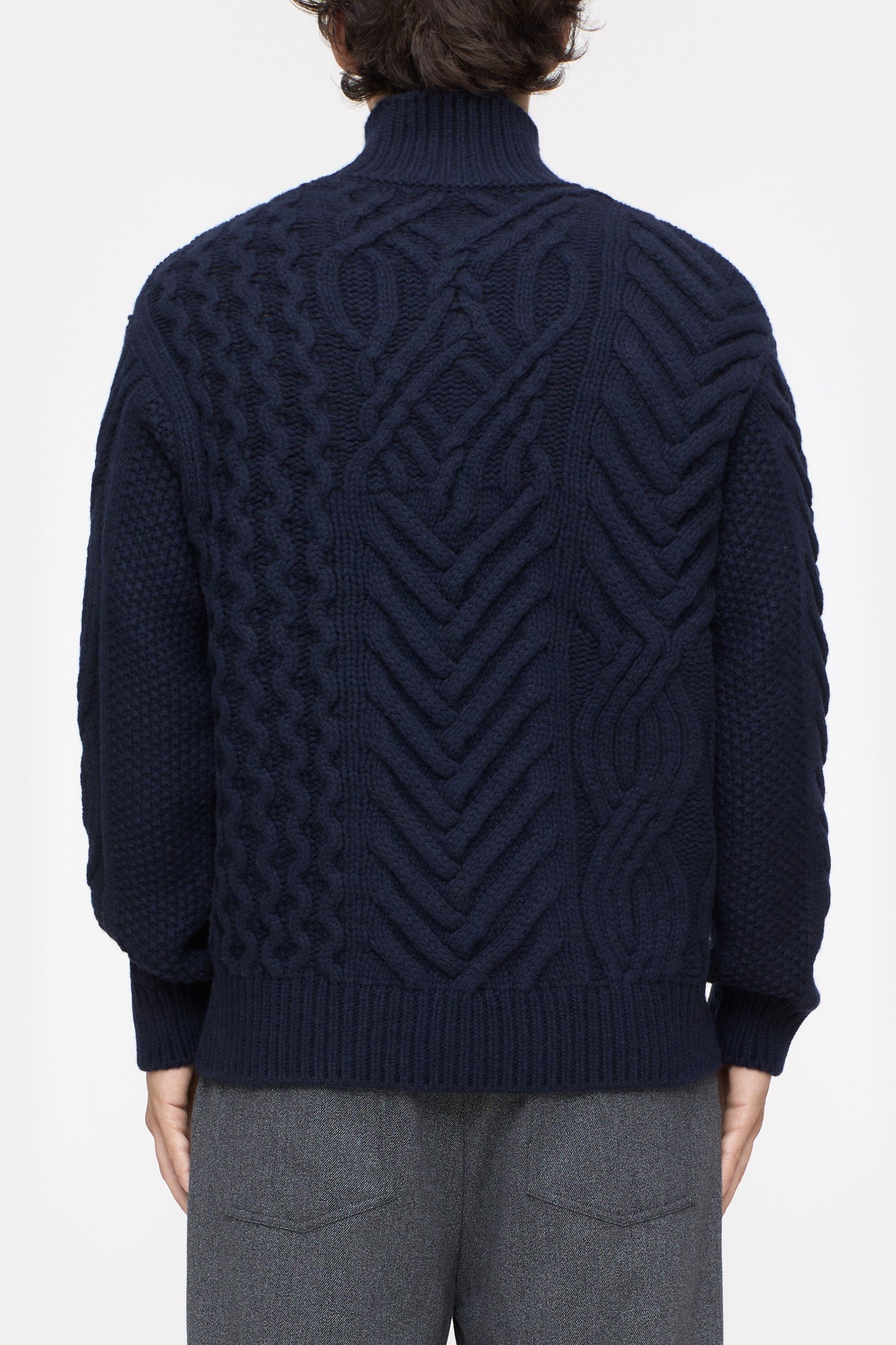 CABLE JUMPER KNITS DARK NIGHT 2