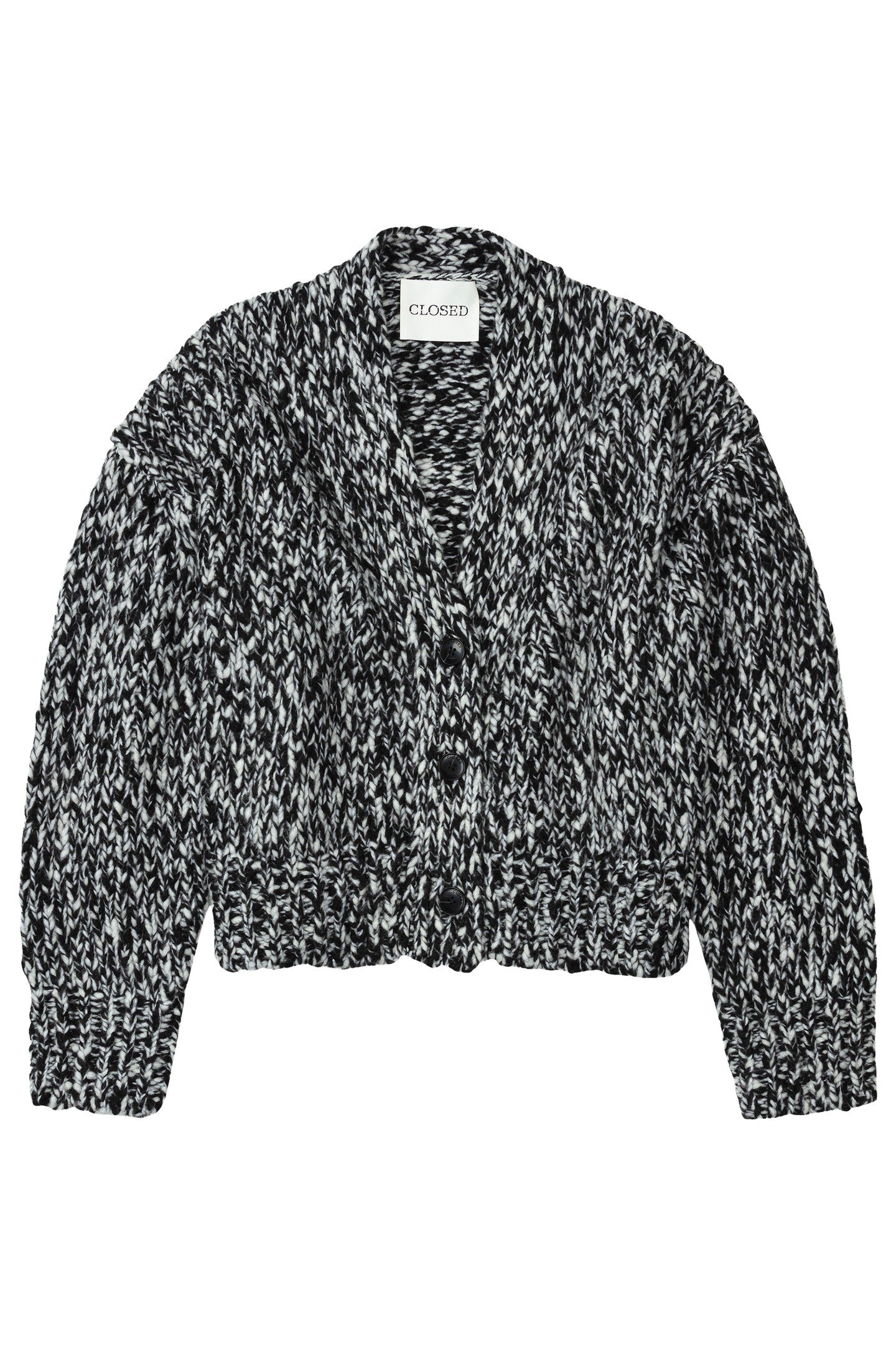 BOXY CARDIGAN KNITS BLACK 3