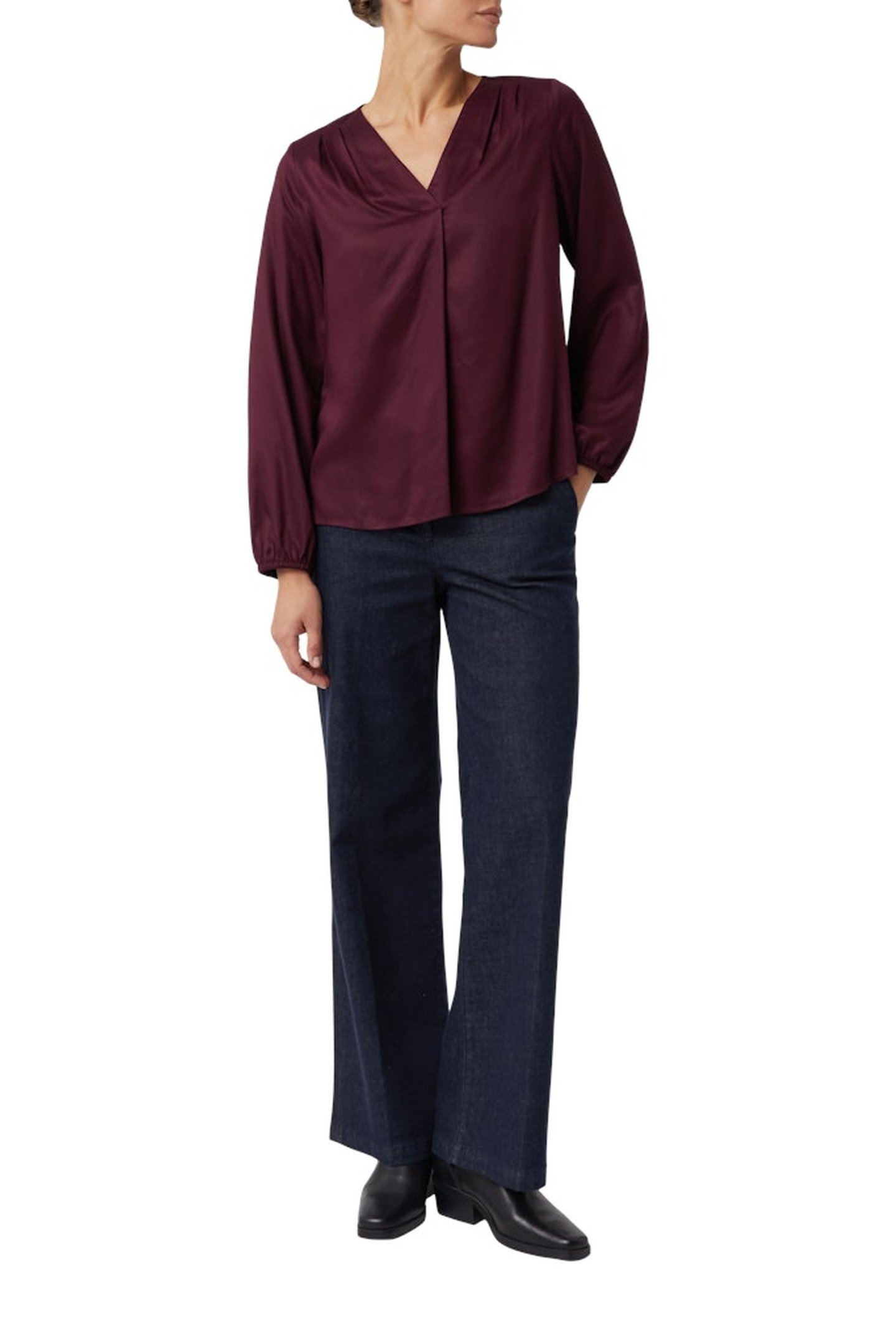 COMMA BLOUSES BURGUNDY 4