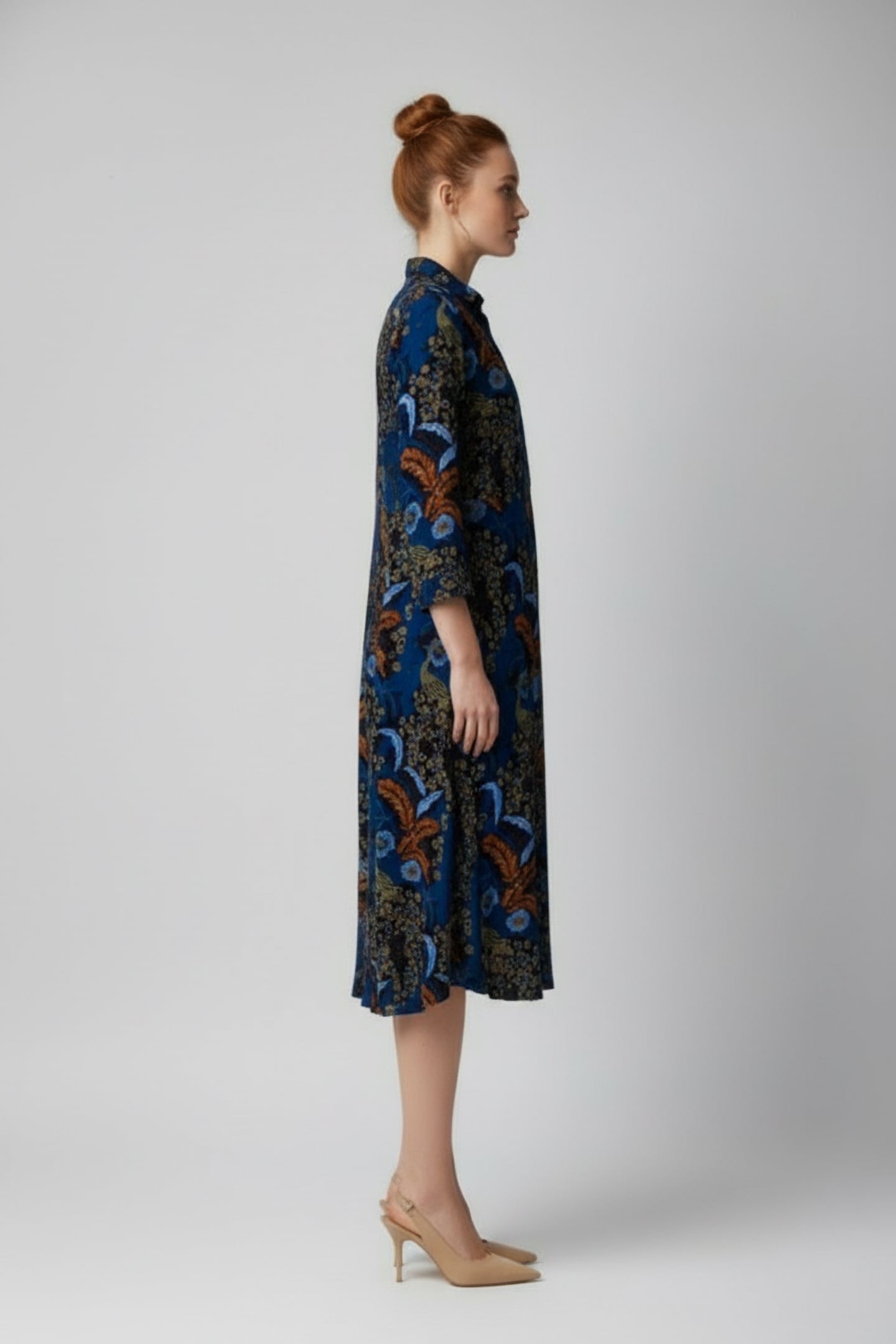 RUA PRINTED SHIRT DRESS BLUE PRINT 3