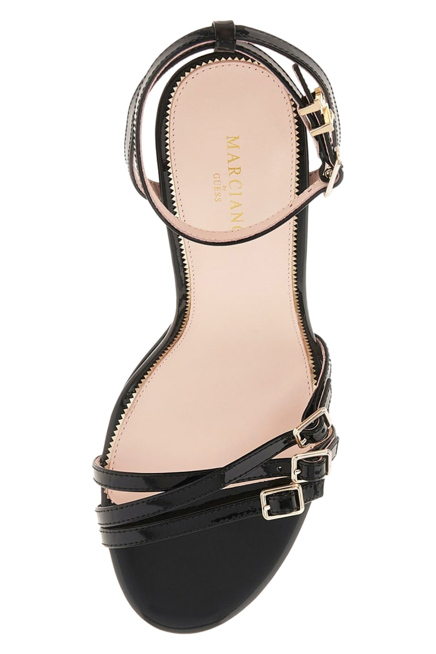 STRAPPY BUCKLE SANDA JET BLACK A996 3