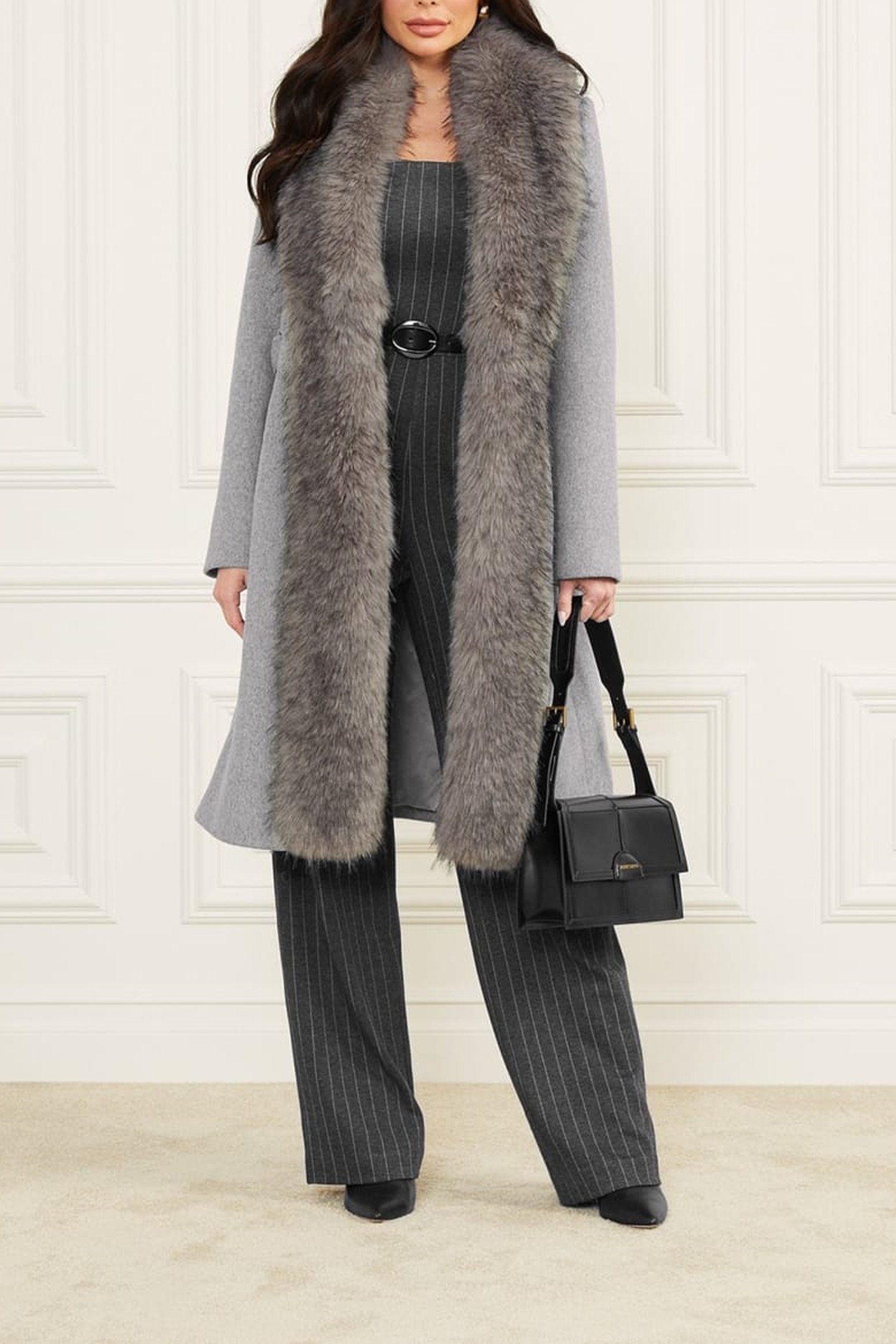 VALERIE COAT HEATHER MEDIUM GREY 2