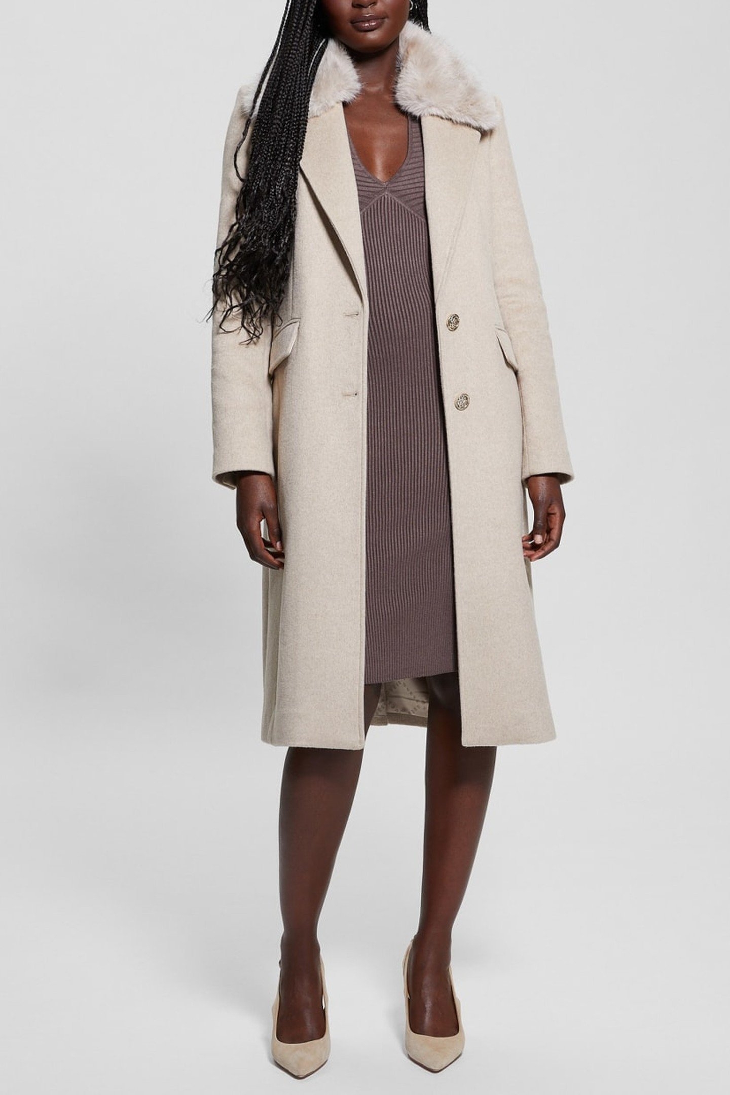 NANCY FIT COAT FAUX CEMENTO MULTI 2