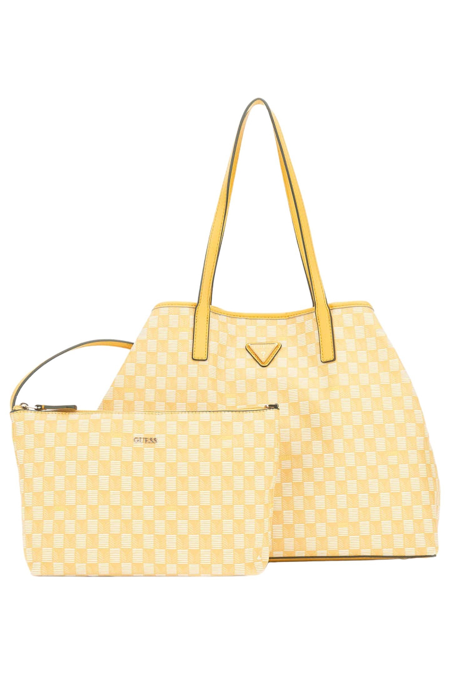 VIKKY II LARGE TOTE YELLOW LOGO 4
