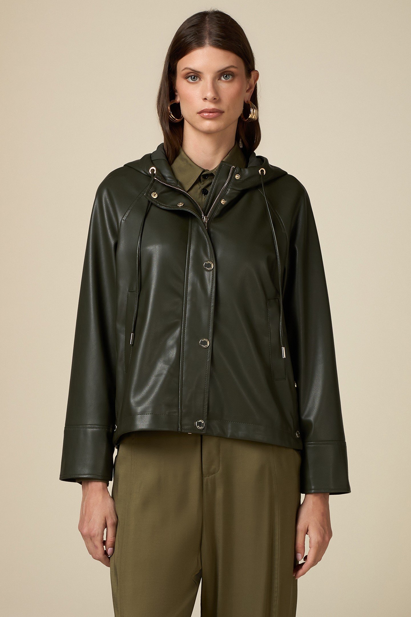 JACKET WITH HOOD GREEN 1