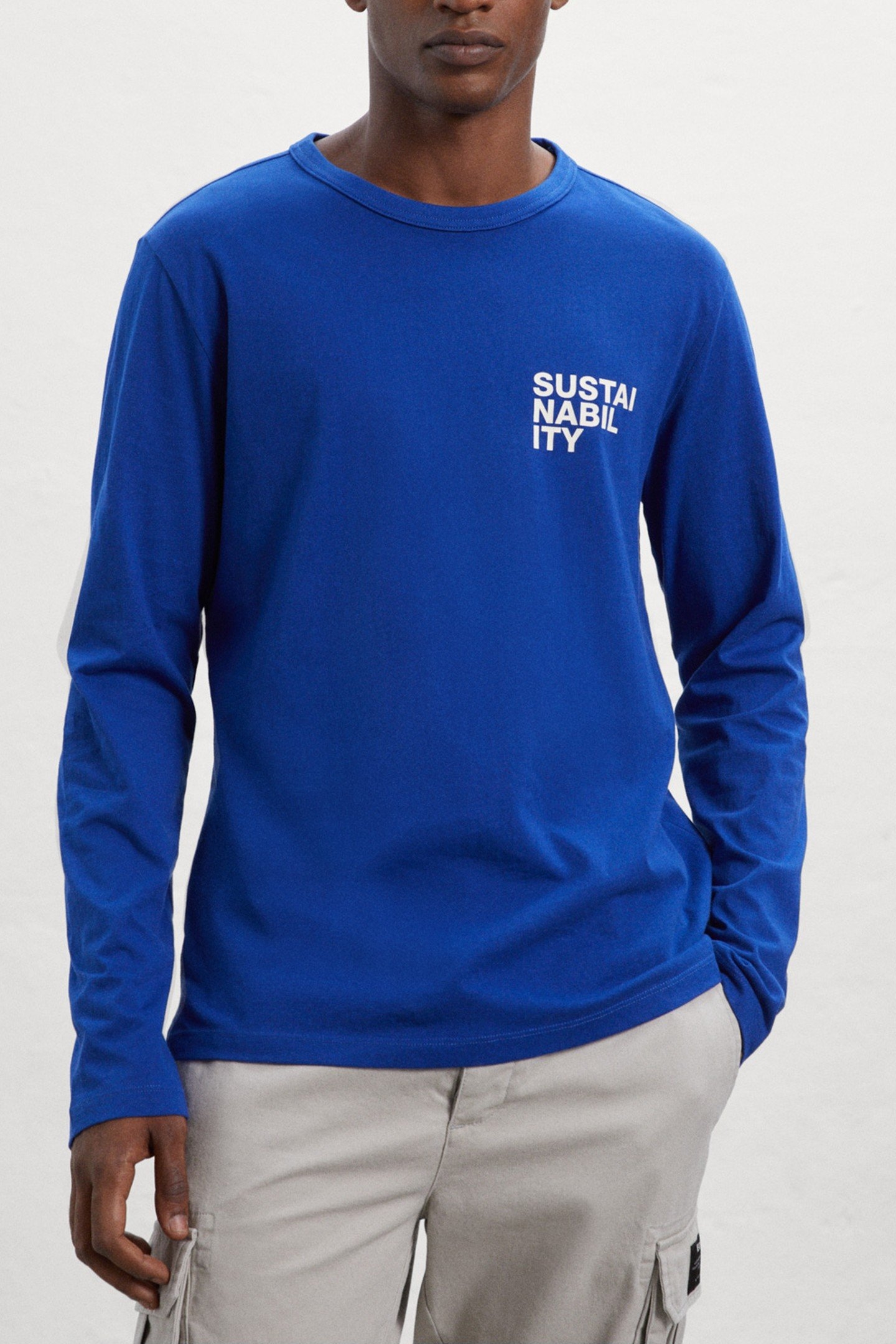 SUSTANALF LONG SLEEVE T-SHIRT SAPPHIRE BLUE 2