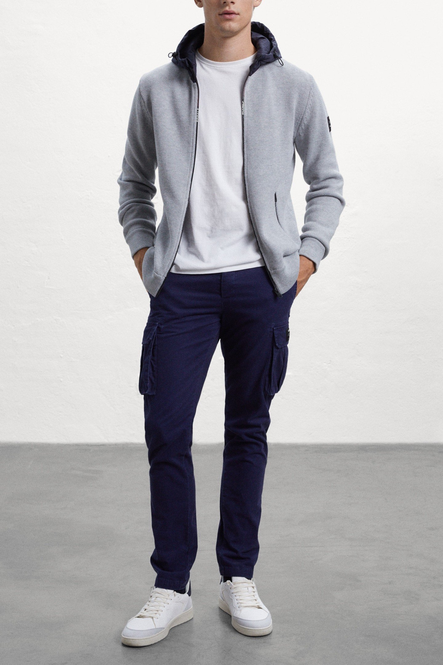 LESCAALF KNIT LIGHT GREY MELANGE 1