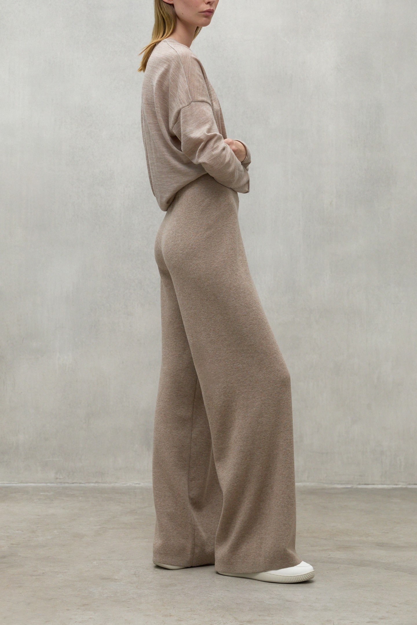 CABRILALF PANTS DARK SAND MELANGE 3