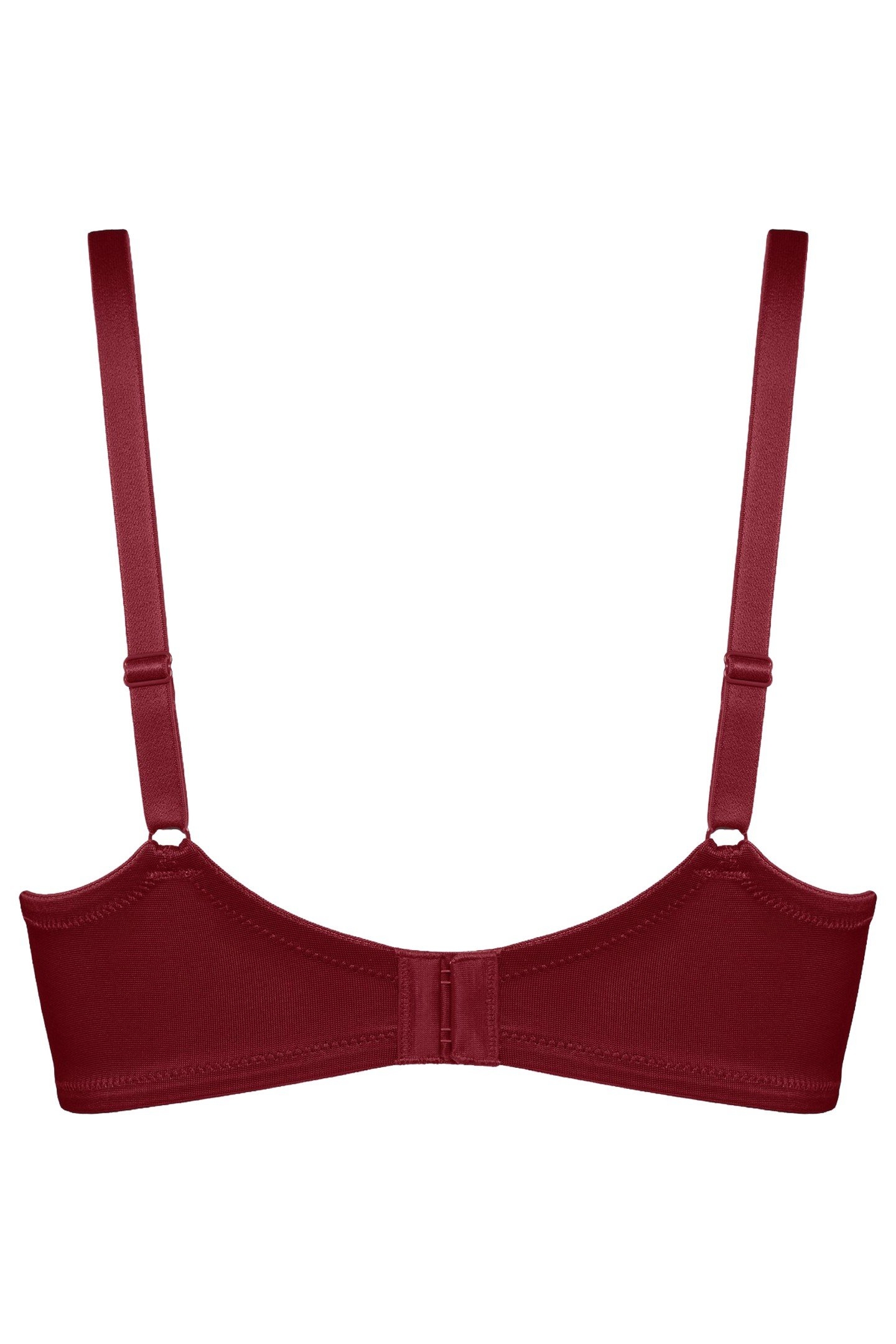 CARITA BRA PLUNGE BALCONY WIRED PADDED RED 2