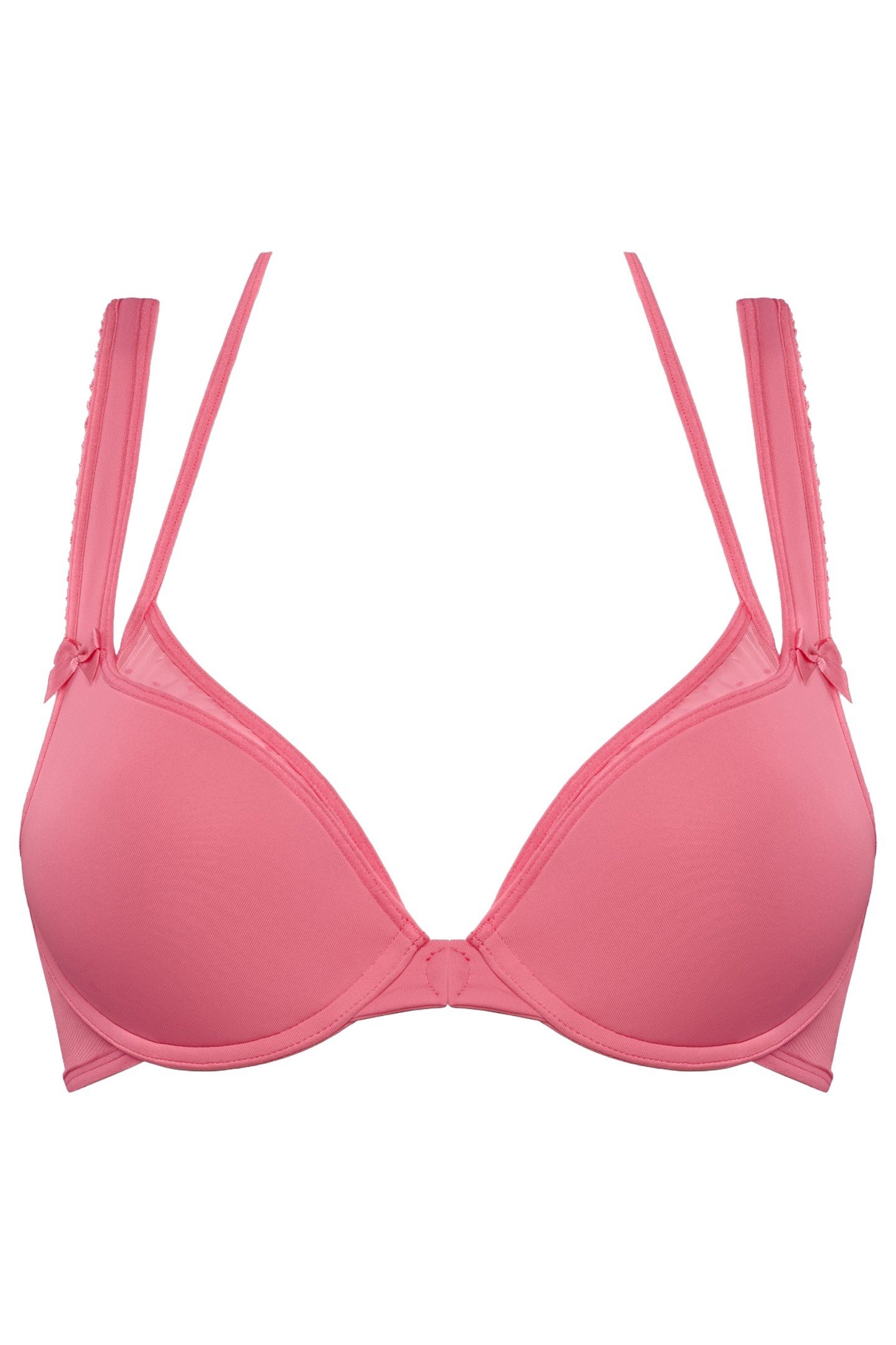 PEEKABOO BRA PUSH UPWIRED PADDED PINK 5