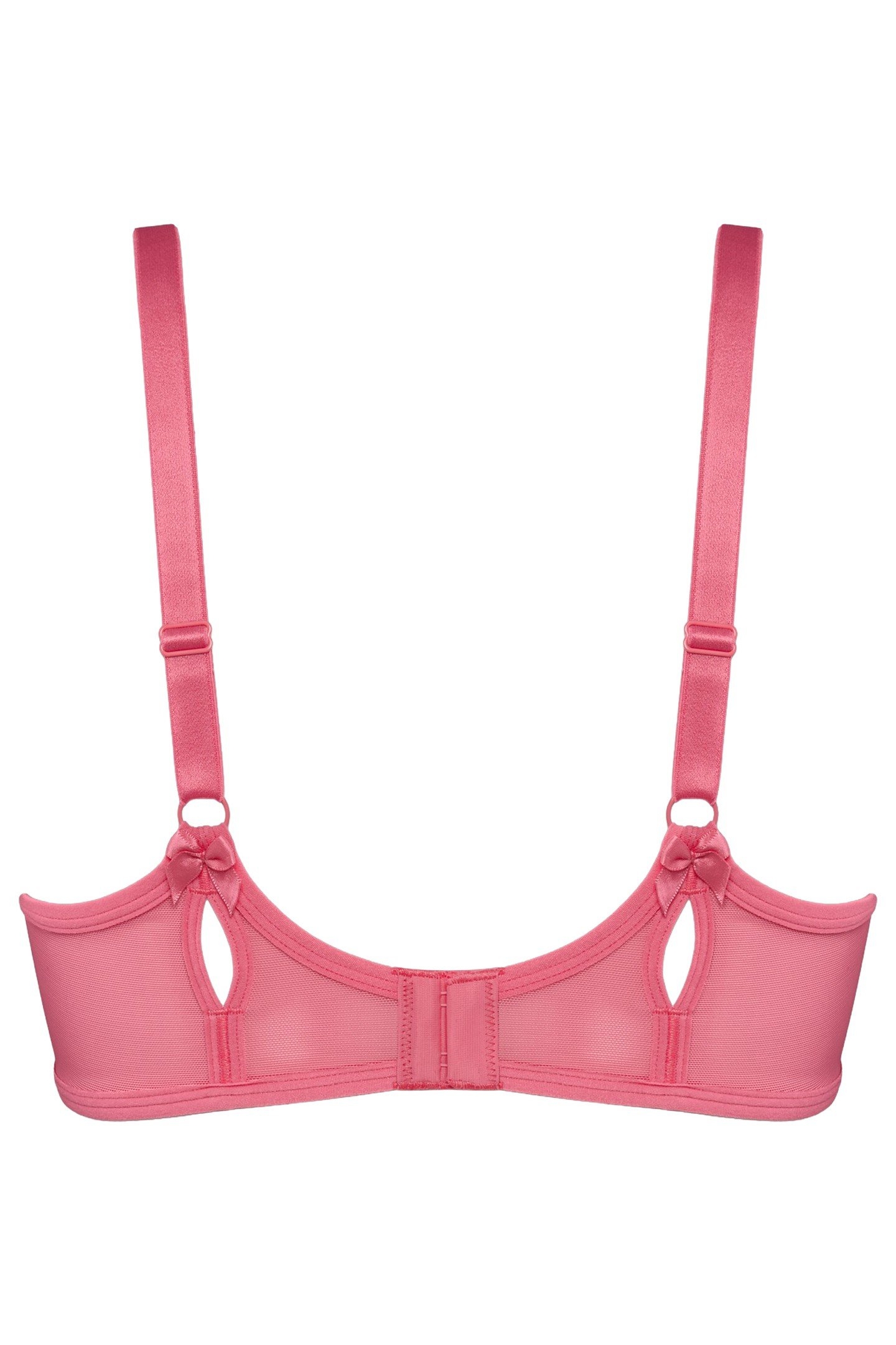 PEEKABOO BRA BALCONY WIRED UNPADDED PINK 2