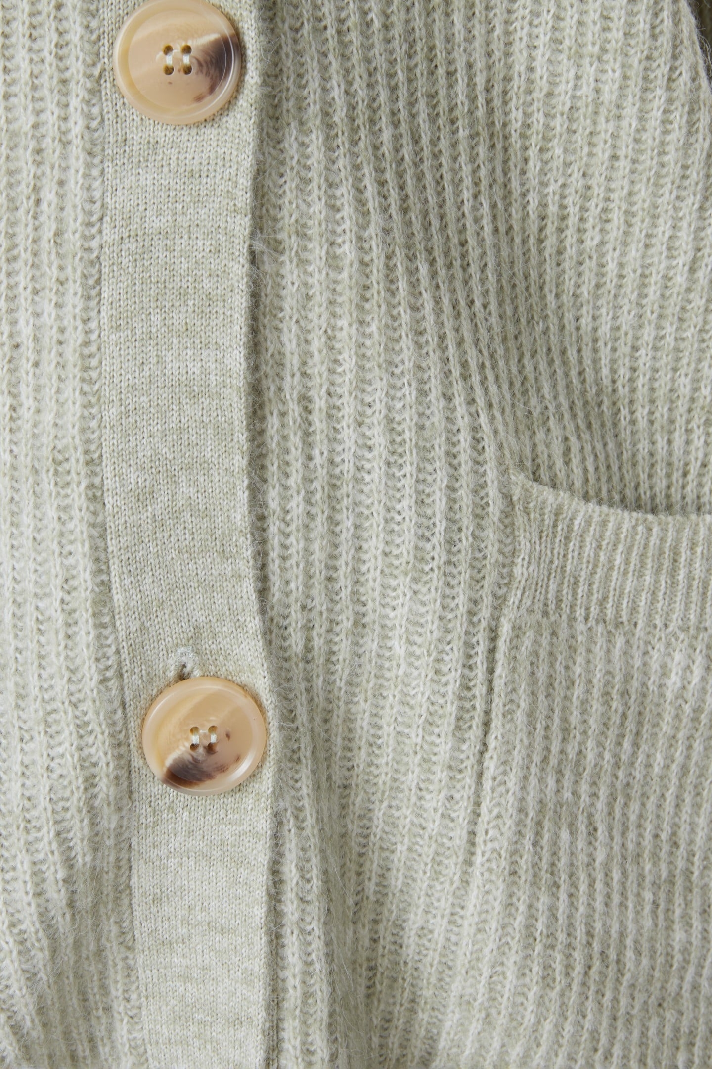 CARDIGAN MELANGE POCKETS LIGHT GREEN 4