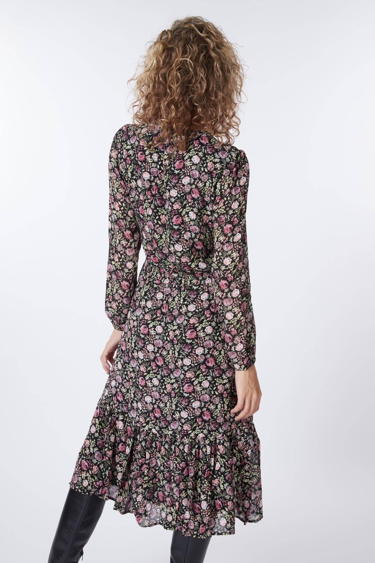 DRESS MIDI SOFT DECO PRINT PRINT 4