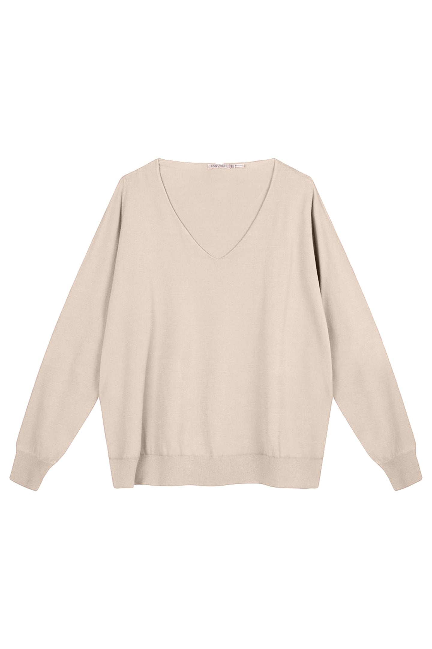 SWEATER RAGLAN V NECK WARM SAND 1