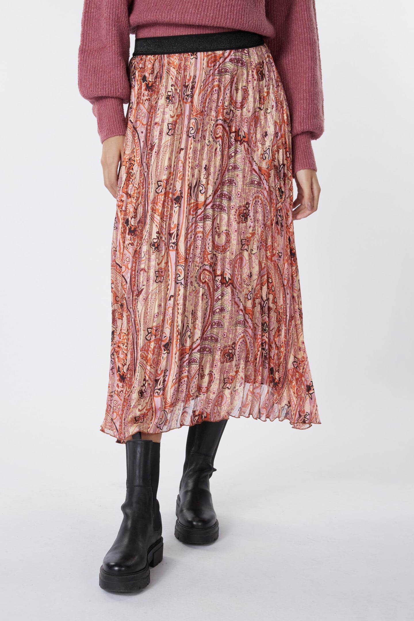 SKIRT PLISSE EXPRESSION PRINT PRINT 2