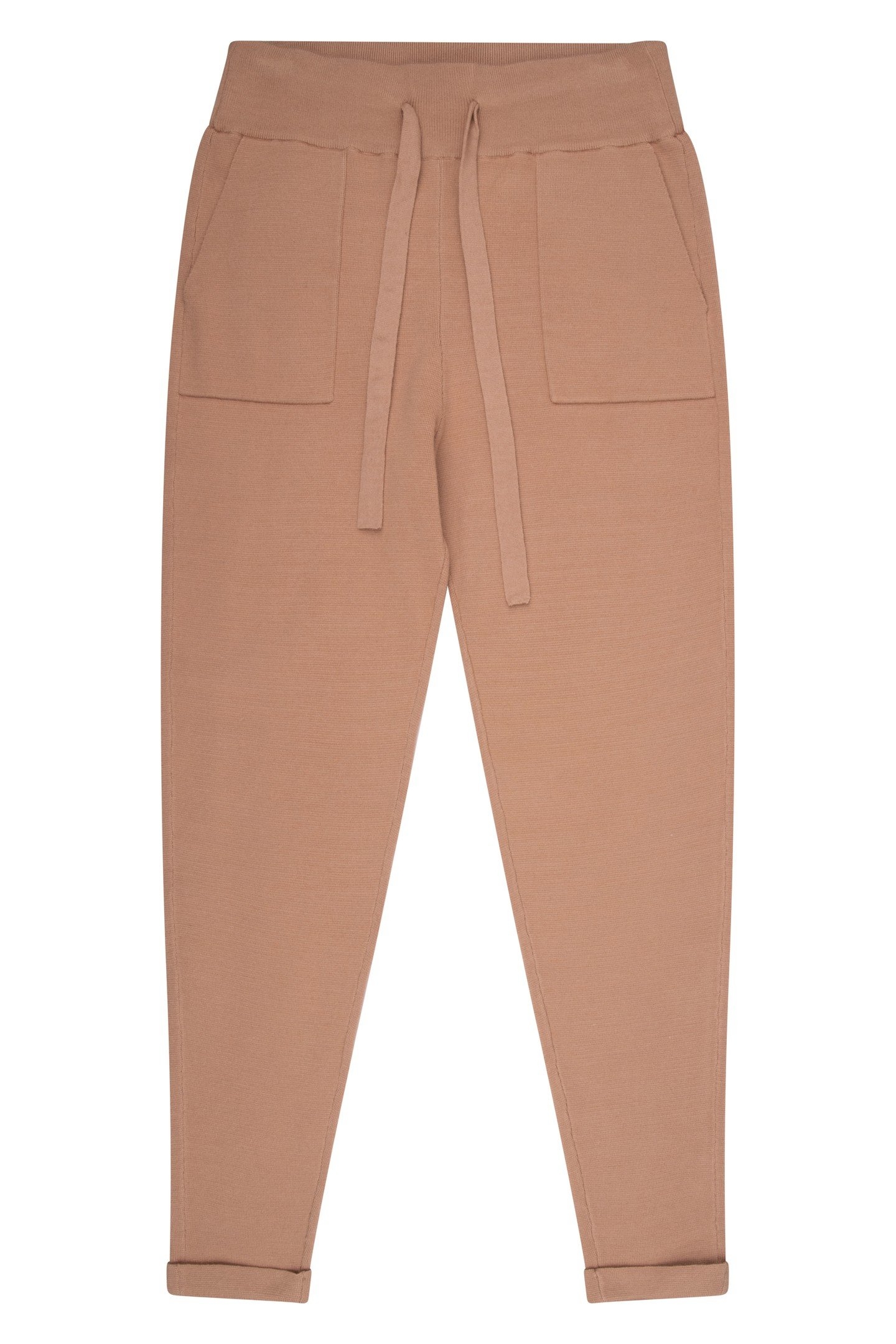 TROUSERS KNITTED JOGGER CAMEL 6
