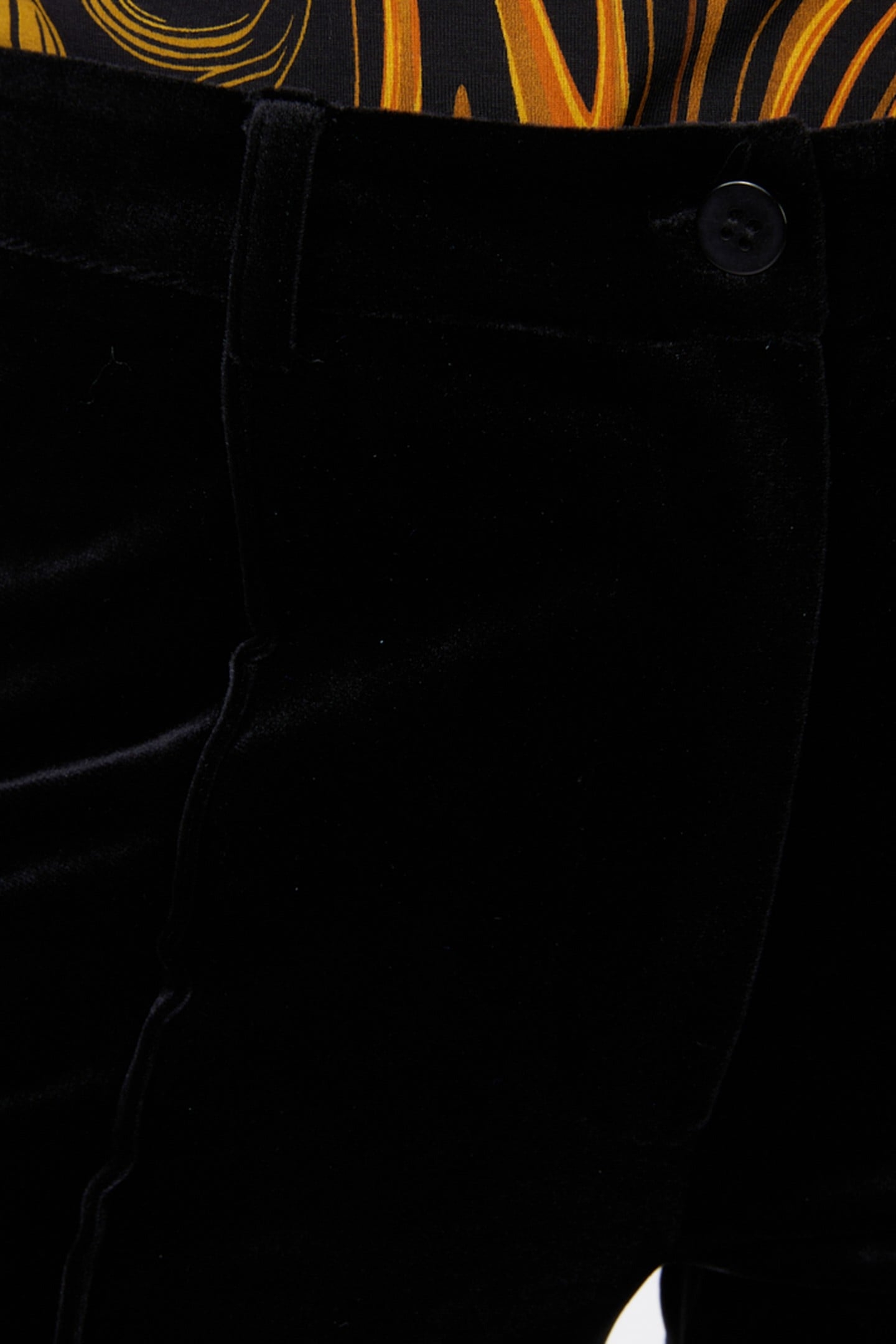 TROUSERS FLAIR VELOURS BLACK 7