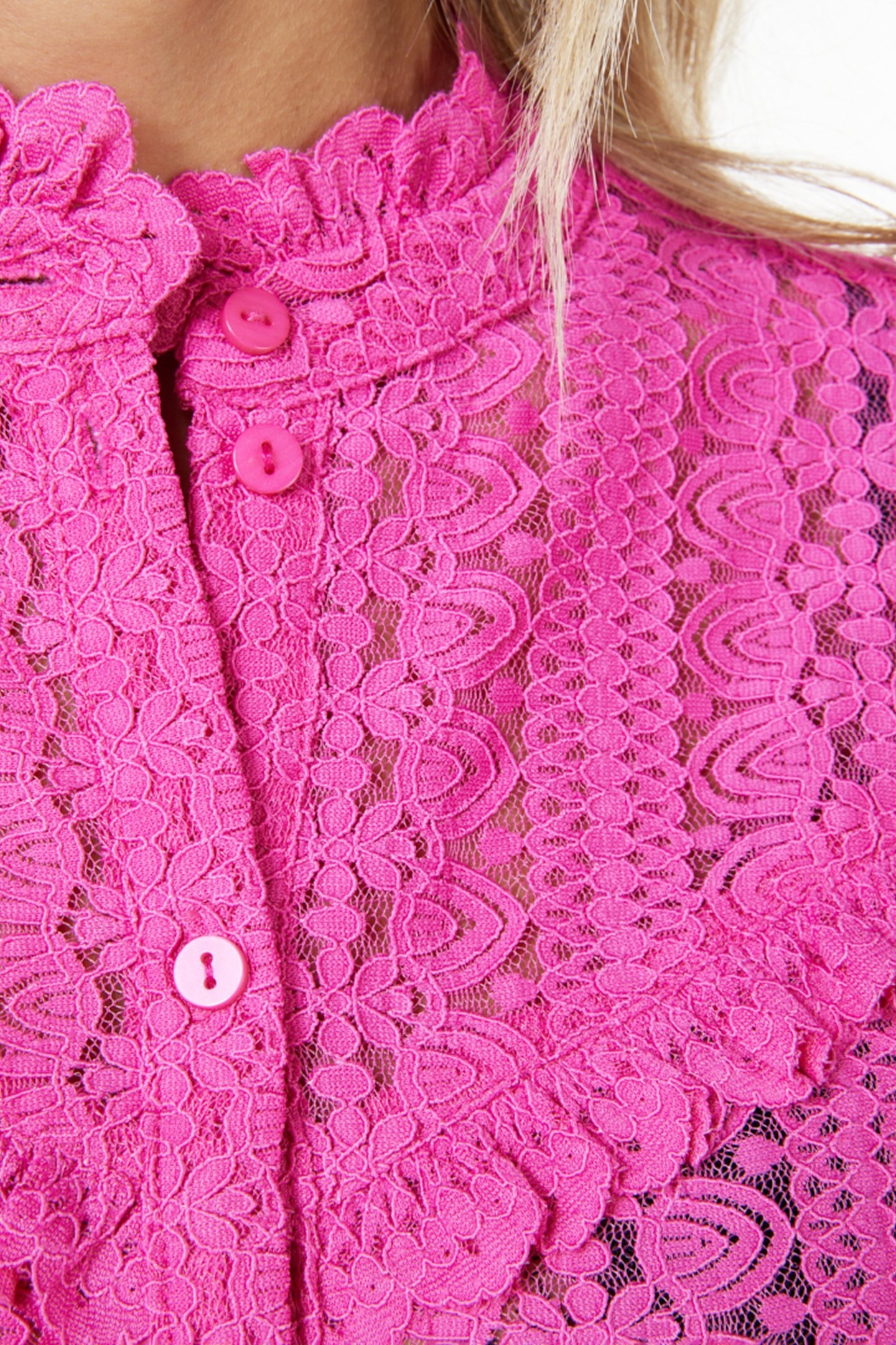BLOUSE LACE RUFFLES PINK 8