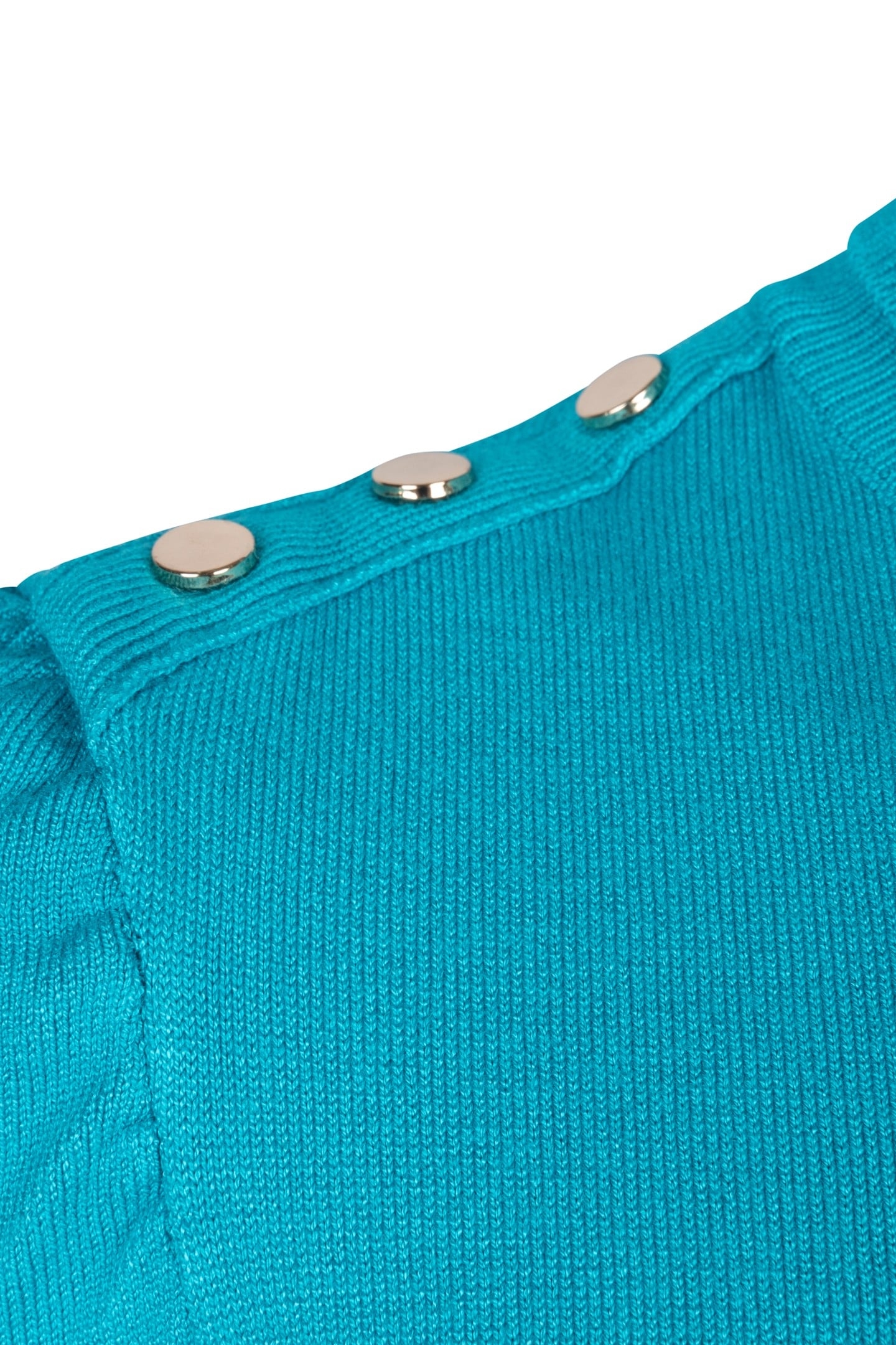 SWEATER FANCY DETAIL SHLDR BASIC KNIT PEACOCK BLUE 3