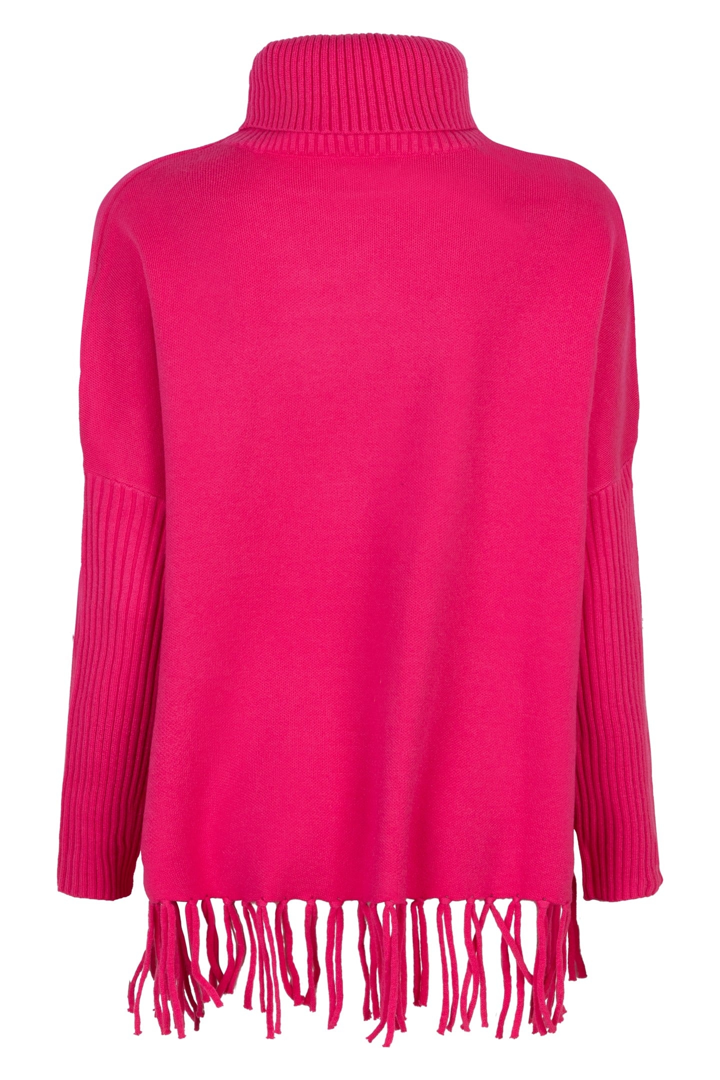 SWEATER COL FRINGES FUCHSIA 6