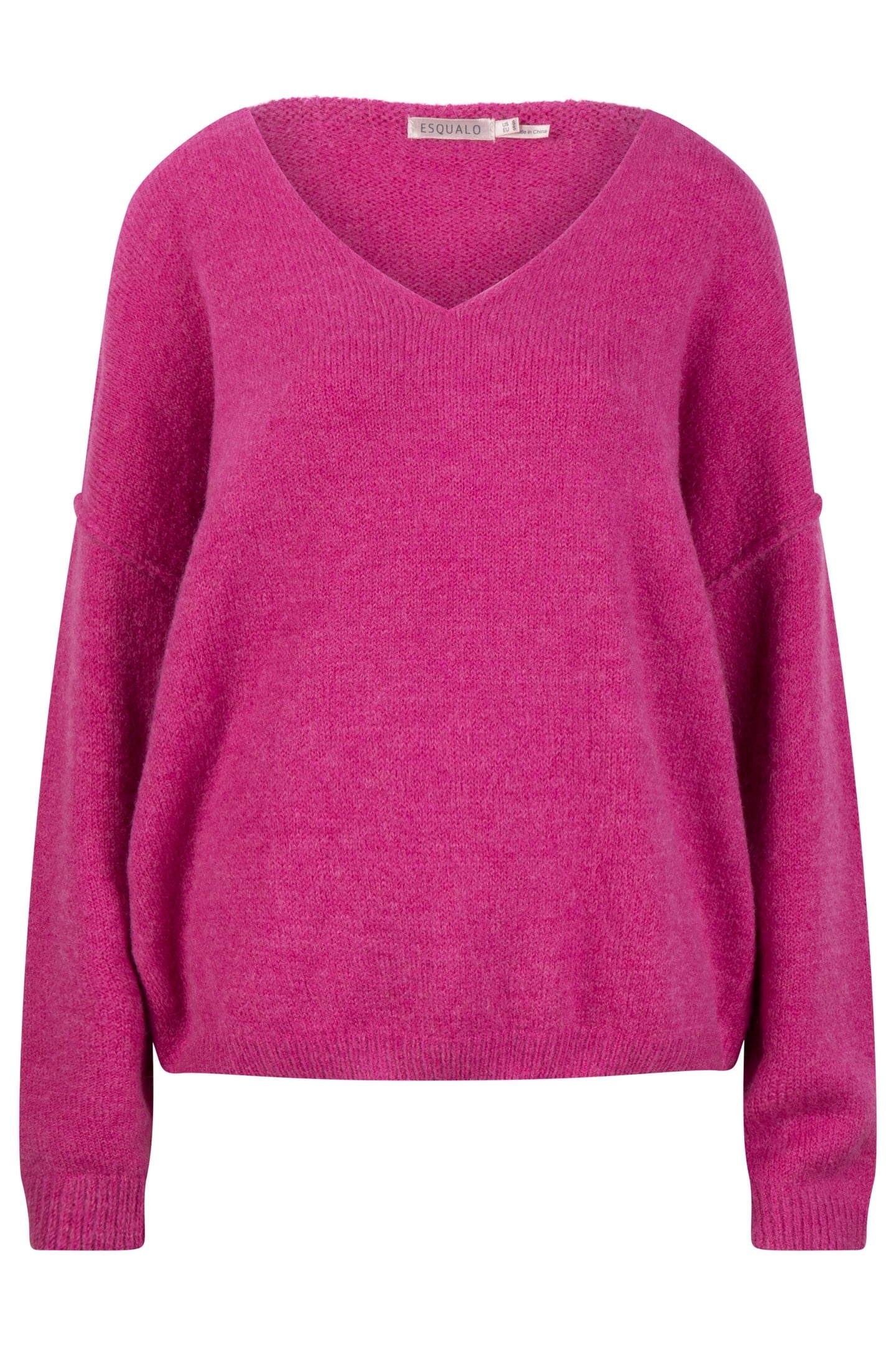 SWEATER V-NECK FUCHSIA 1