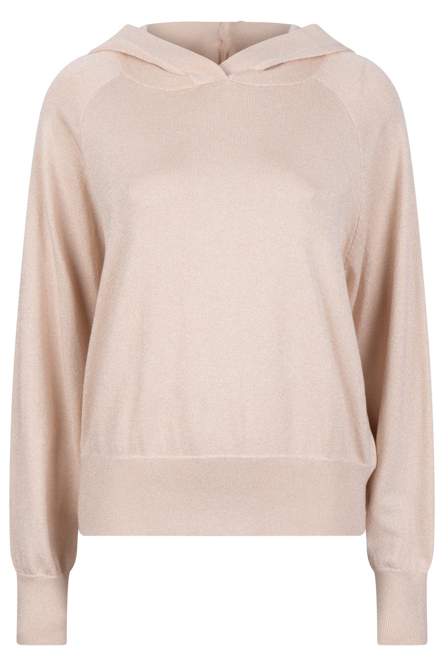 SWEATER HOODIE RAGLAN LUREX LIGHT SAND 6