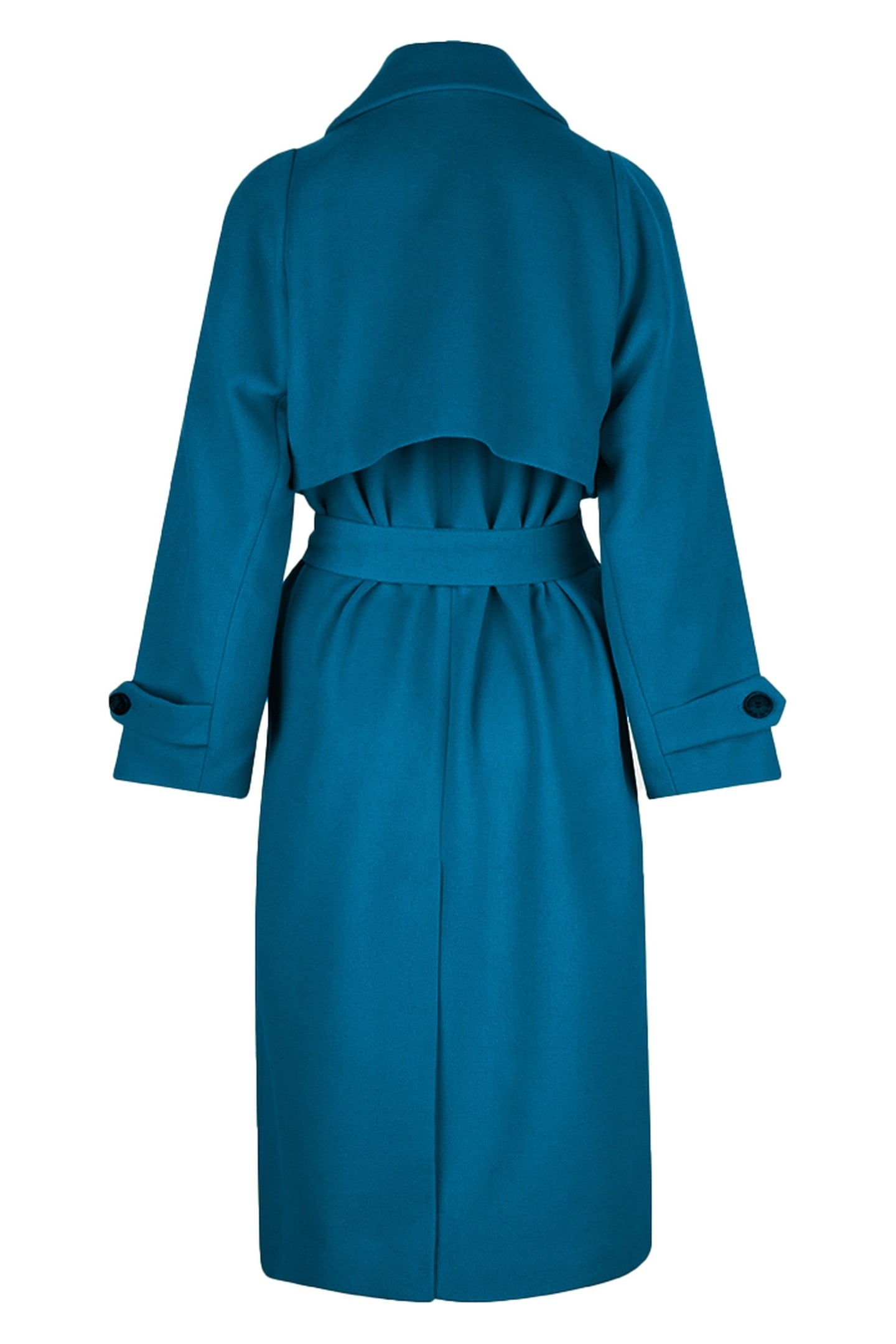 COAT LONG BELT PETROL 2