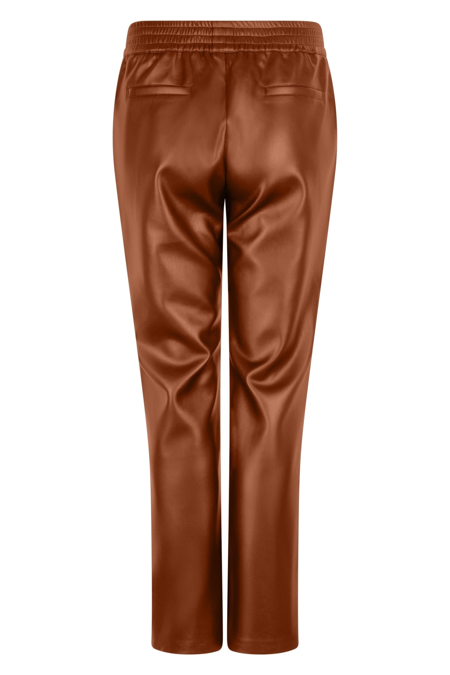 TROUSERS JOGGER PU BROWN 2