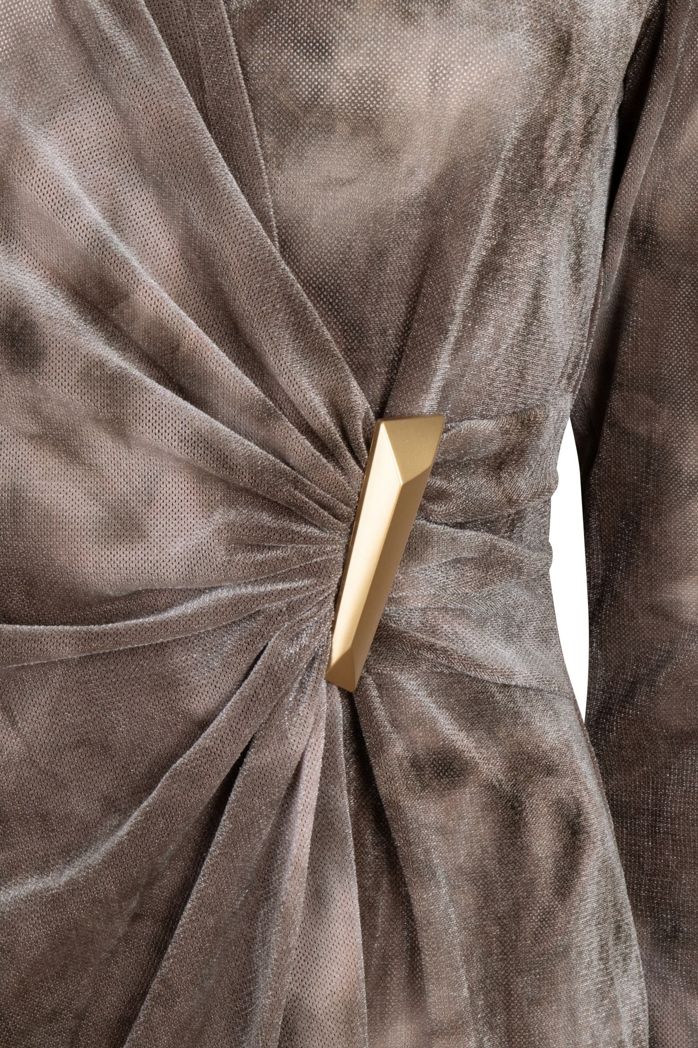 DRESS VELVET WRAP OVER PRINT 6