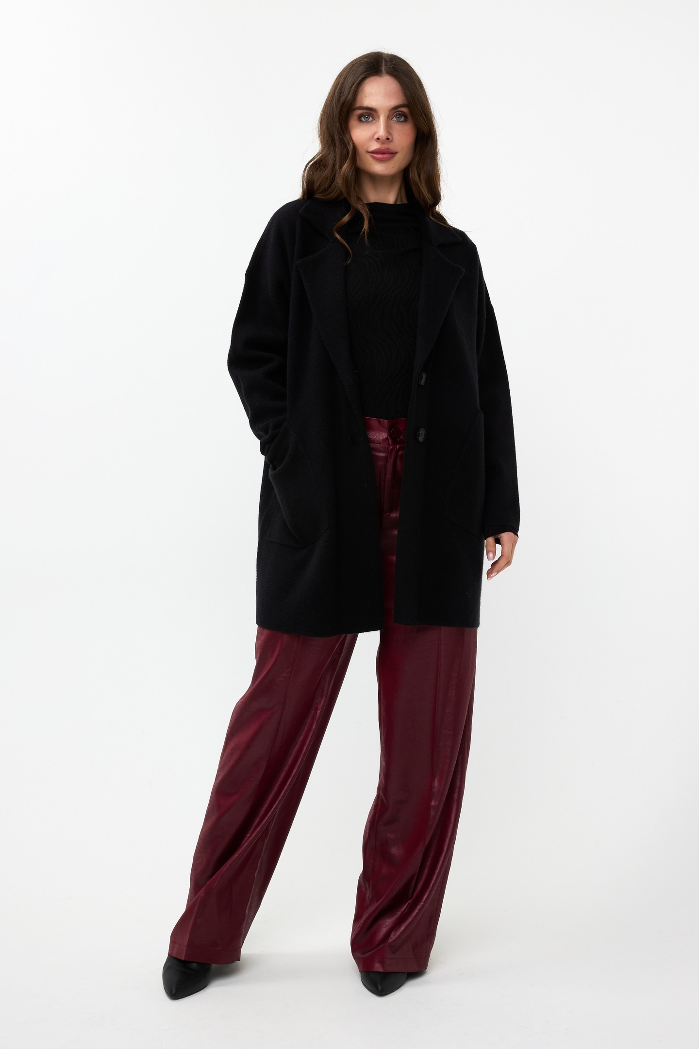 CARDIGAN BLAZER LONG BLACK 1