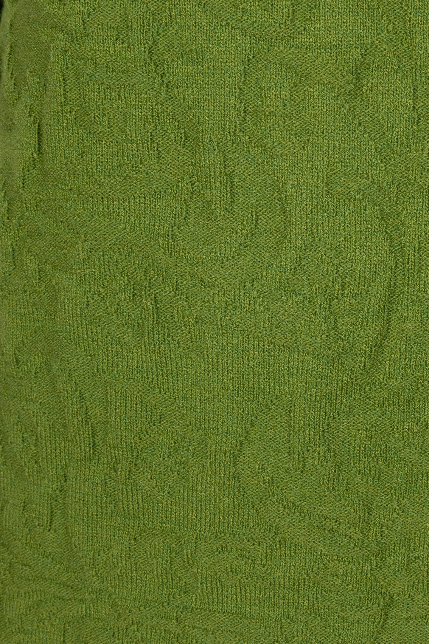 SWEATER SOLID JACQUARD FOREST GREEN 7