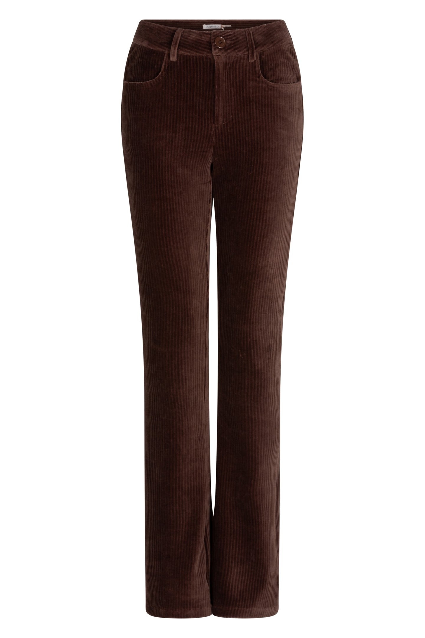 TROUSERS RIB FLAIR CHOCOLATE 5