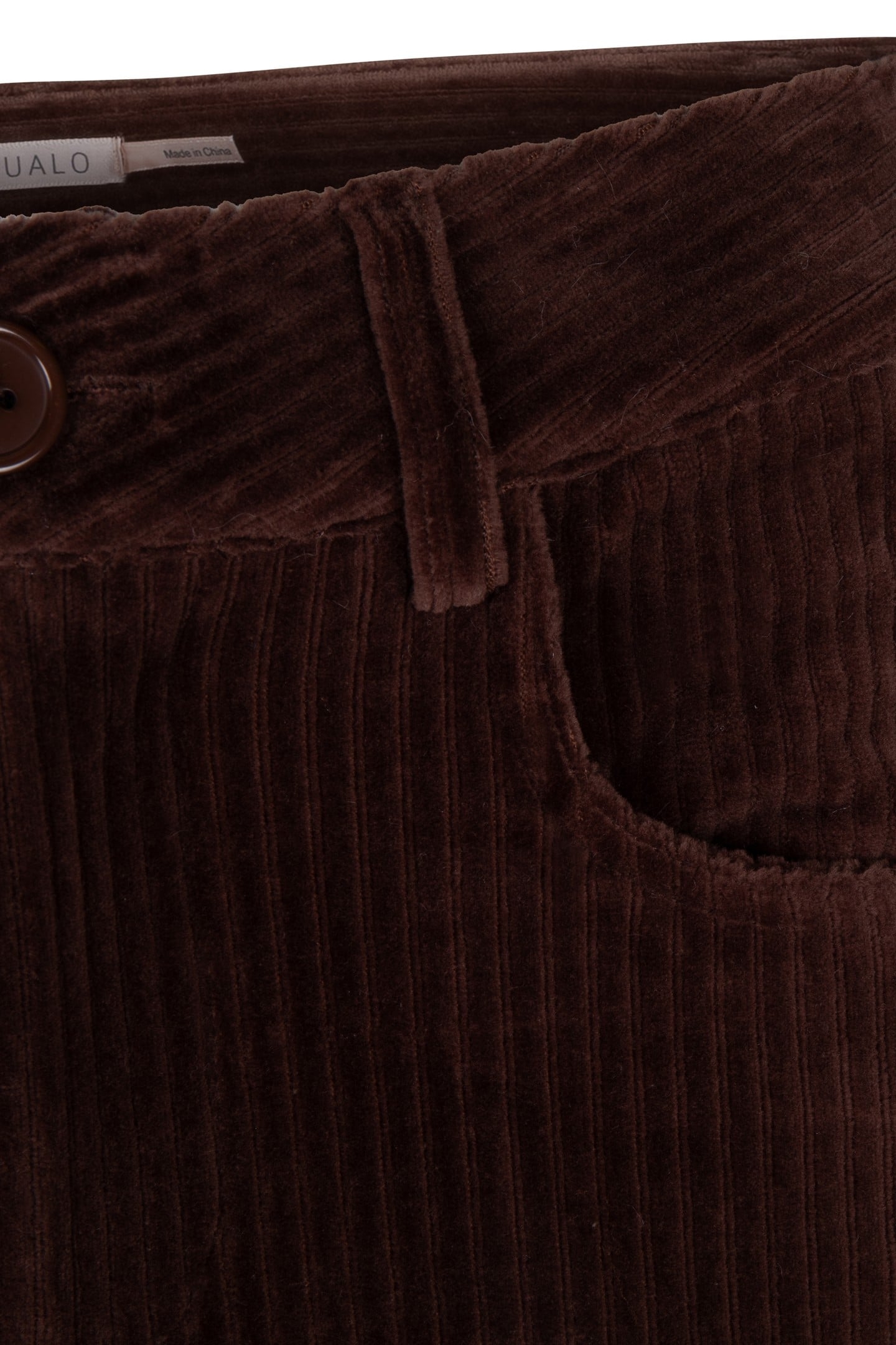 TROUSERS RIB FLAIR CHOCOLATE 8