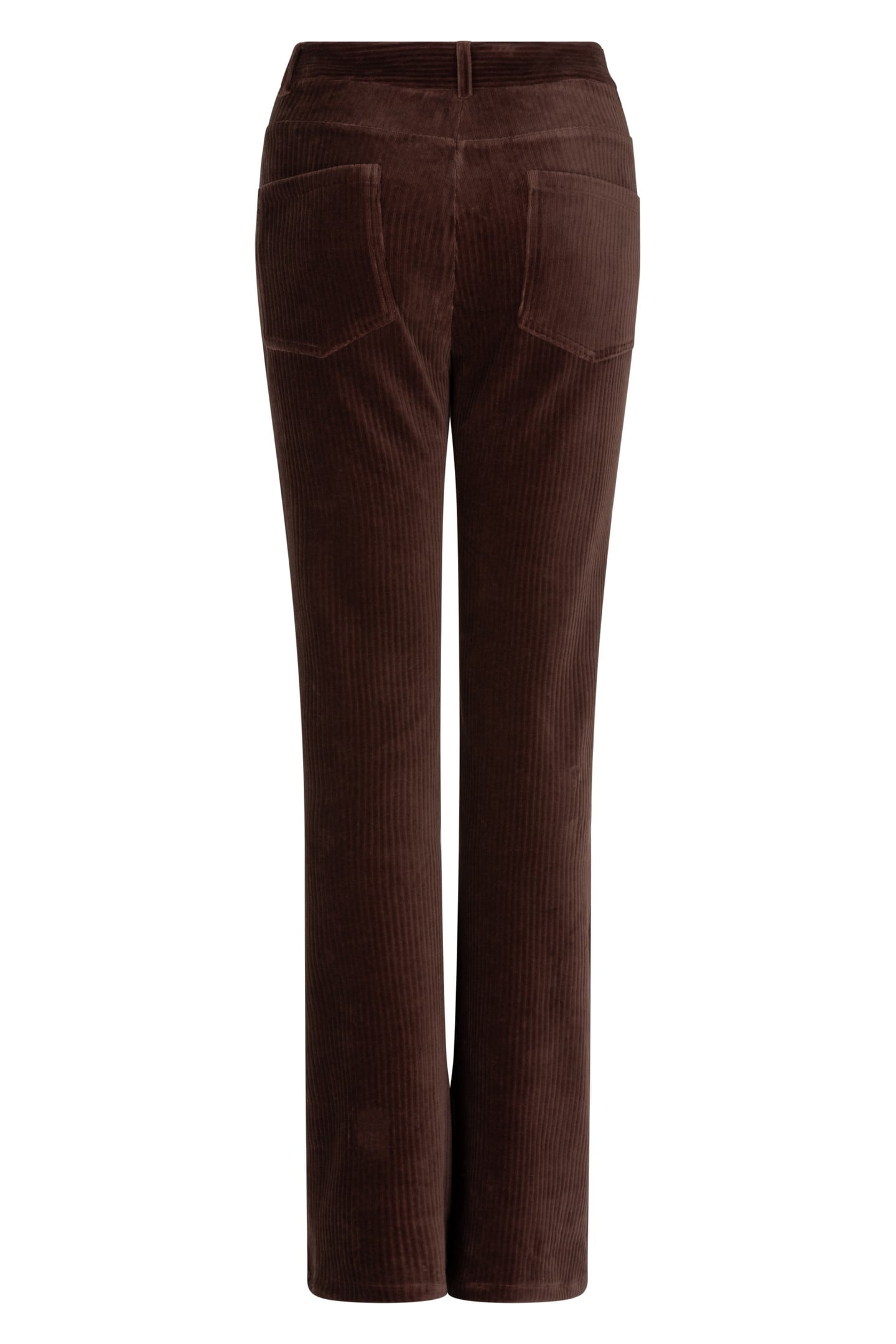 TROUSERS RIB FLAIR CHOCOLATE 4