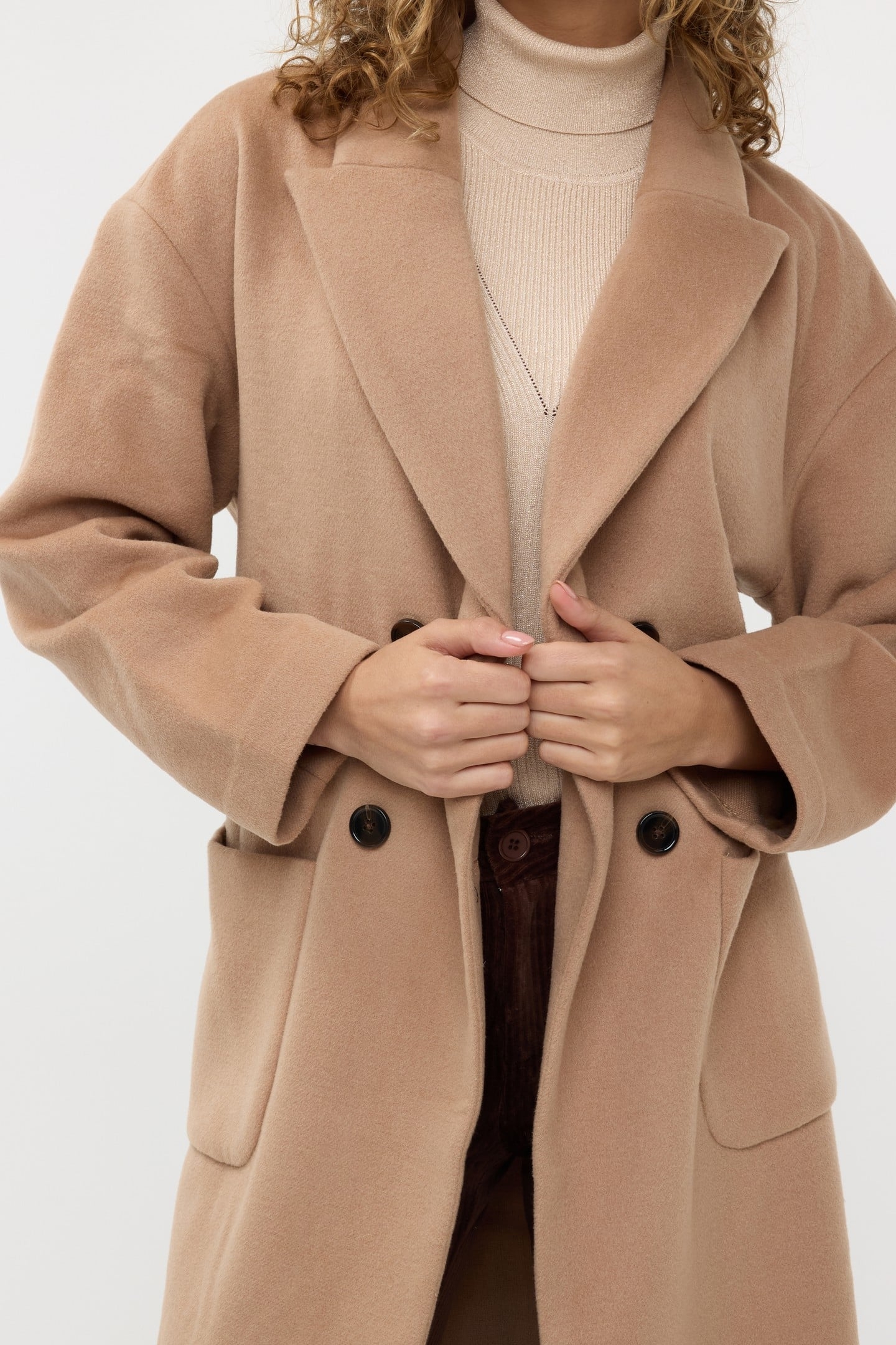 COAT PATCHED POCKETS CAMEL 8