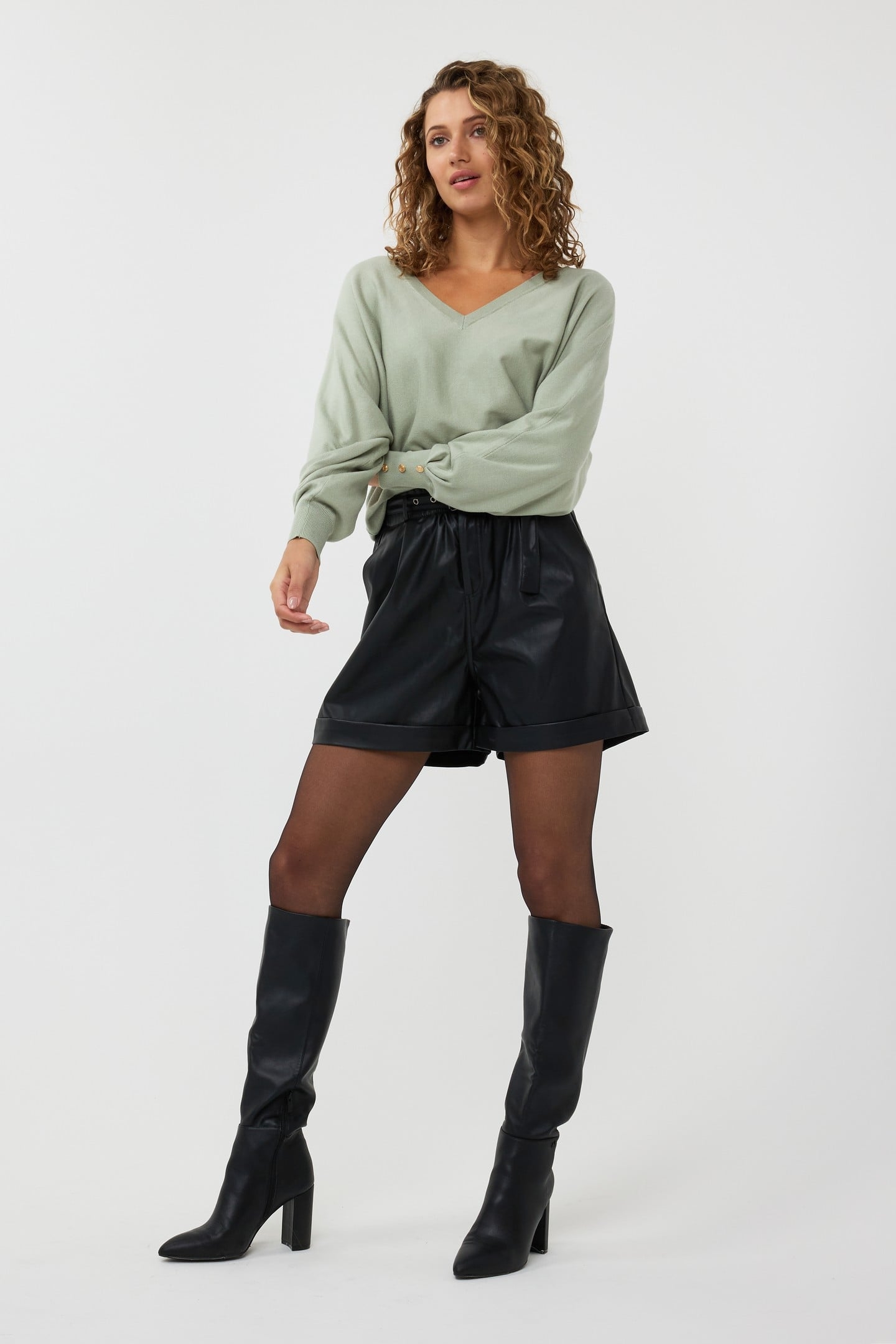 SWEATER BATWING BASIC KNIT JADE 2