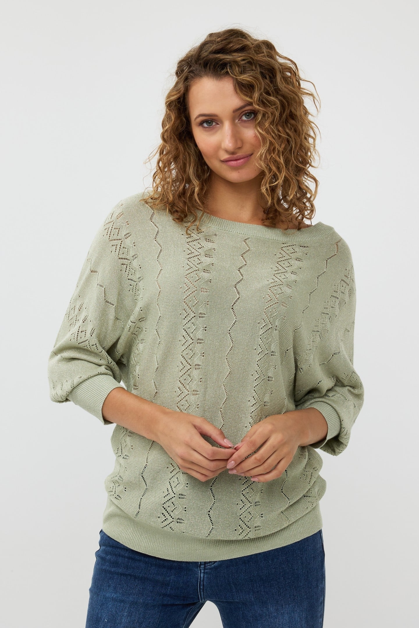 SWEATER BATWING LUREX JADE 2