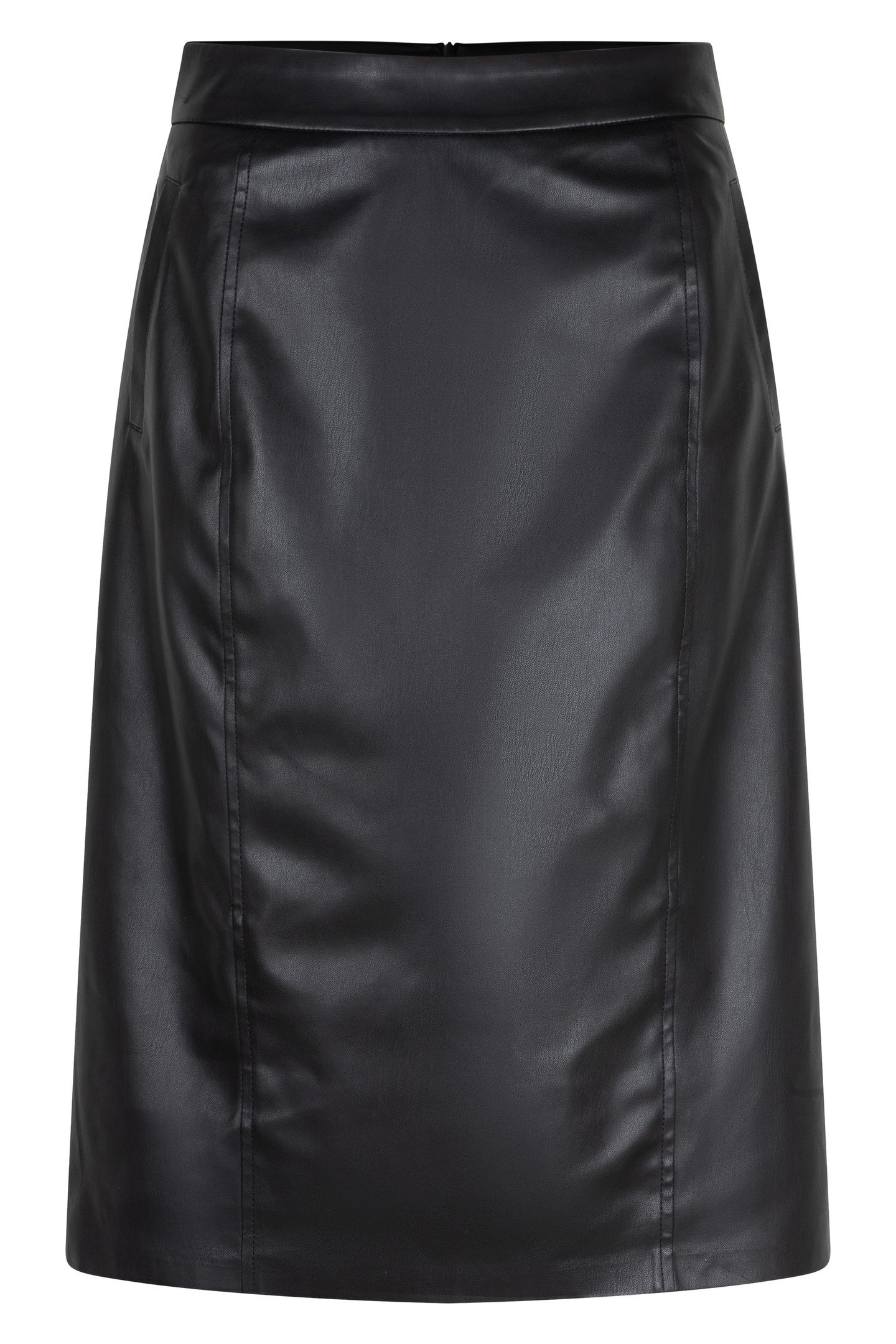 SKIRT PENCIL VEGAN LEATHER BLACK 1