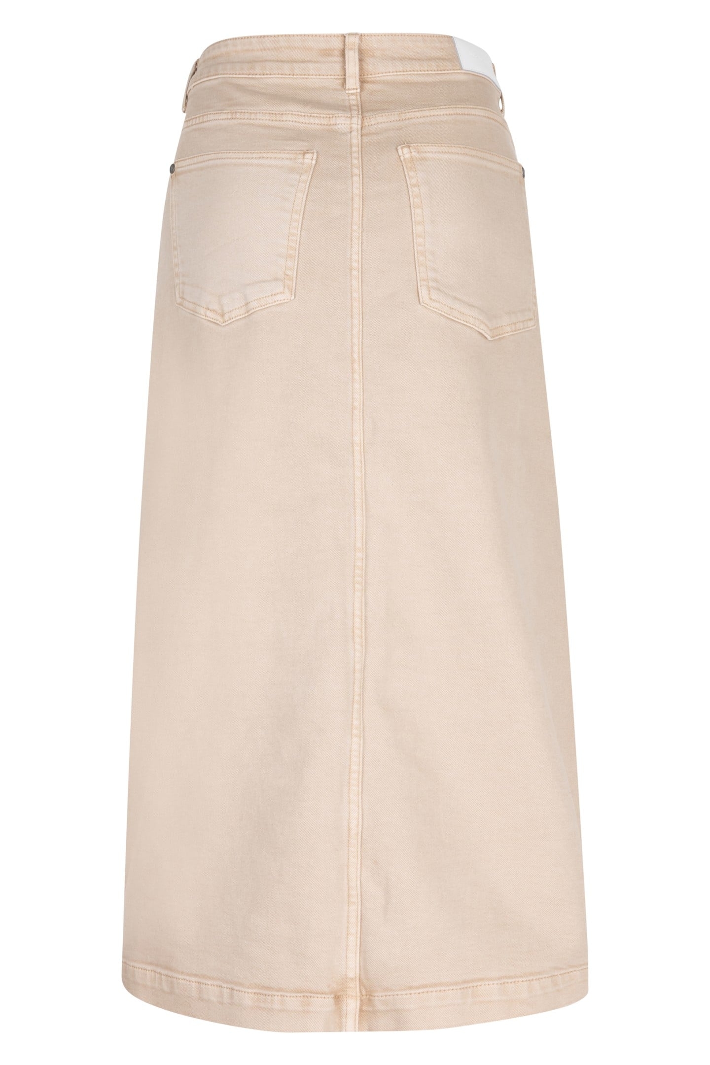 SKIRT JEANS MAXI SLIT GARMENT DYE SAND 5